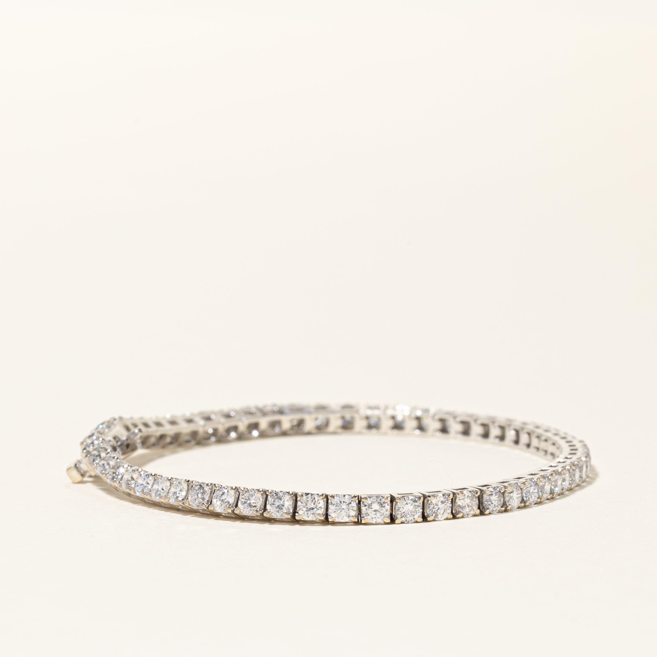 14K White Gold Diamond Tennis Bracelet for Women - 3.71 Carat Total Weight (ctw) | Size 7 | Elegant Jewelry Gift for Anniversary, Wedding & Special Occasions