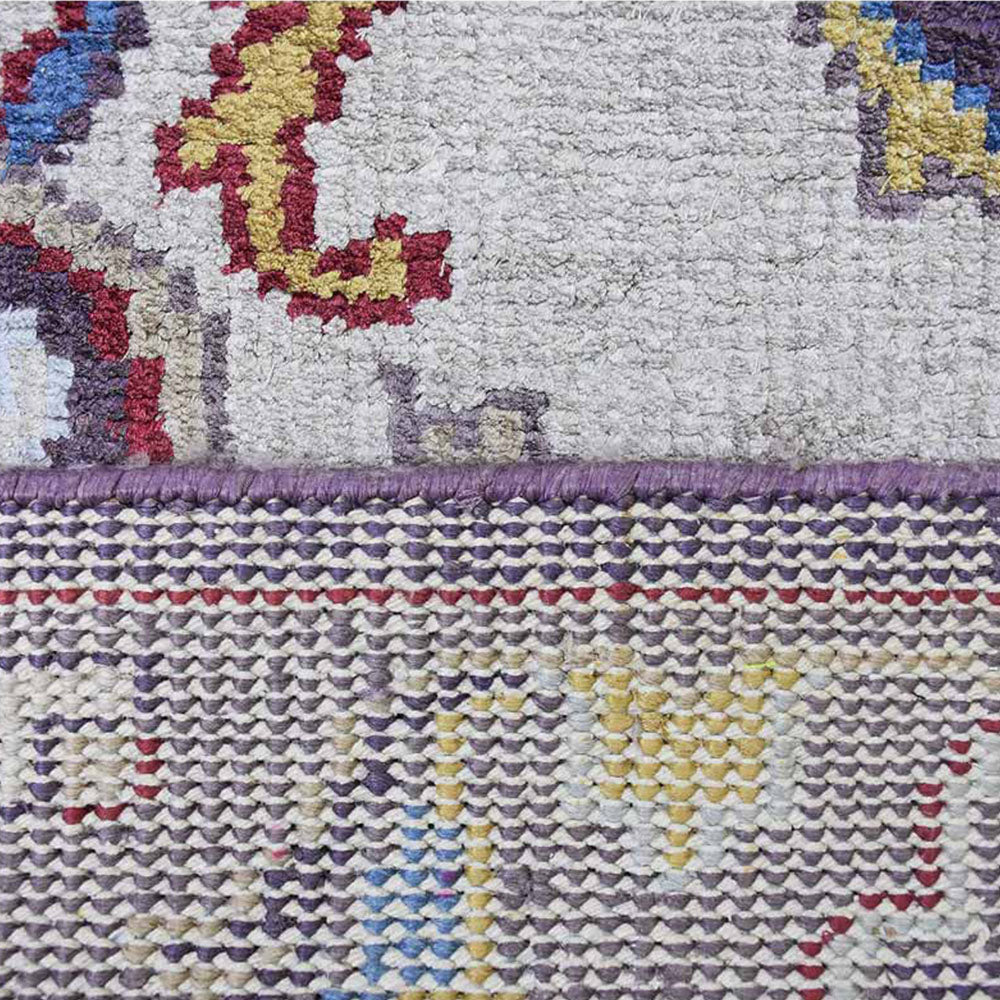 Hand Knotted Hypnotic Dream Rug - Bohemian Style Area Rug for Living Room, Bedroom & Nursery - Soft & Durable Home Decor