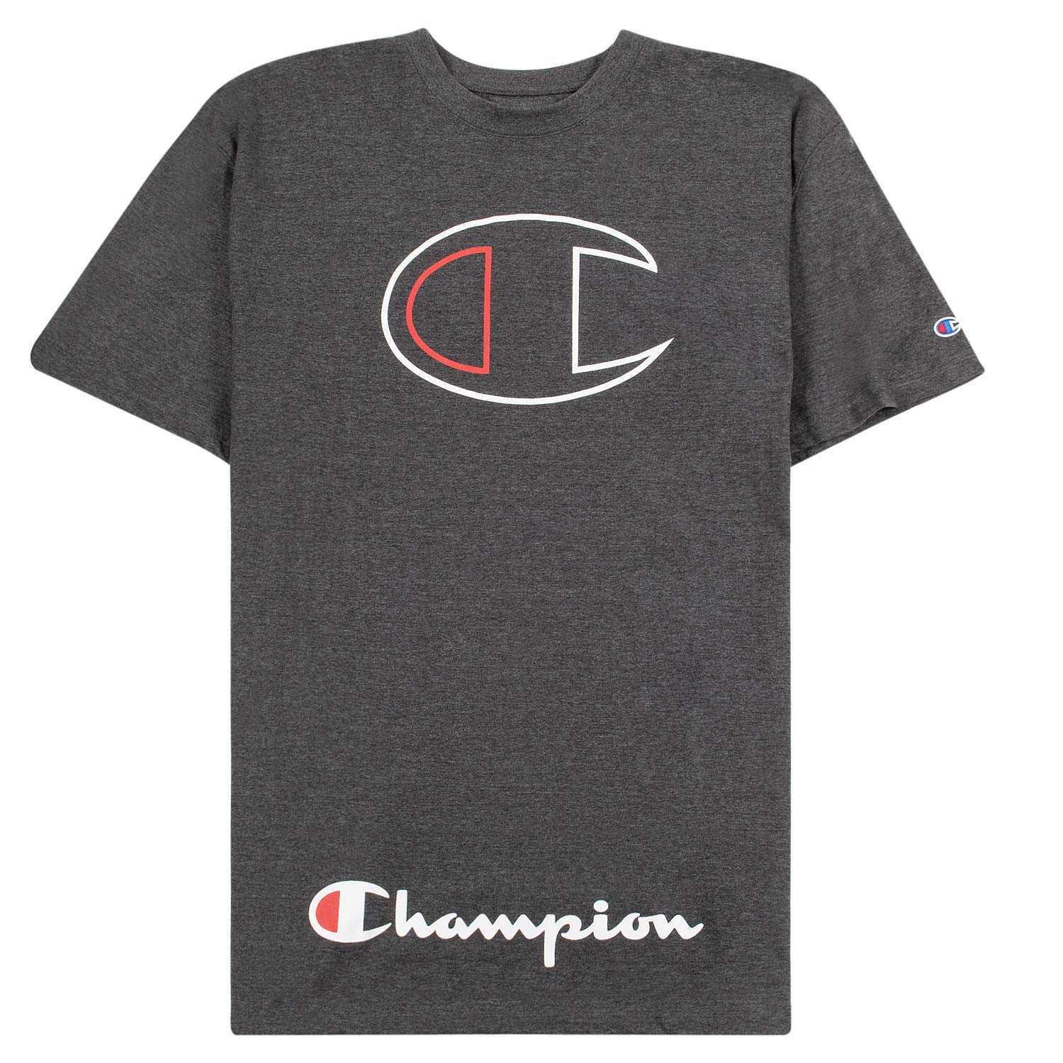 Champion Big and Tall T-Shirts for Men - 2 Pack Graphic Tees | Comfortable Oversized Shirts for Tall Men | Perfect for Casual Wear, Gym & Everyday Outfits