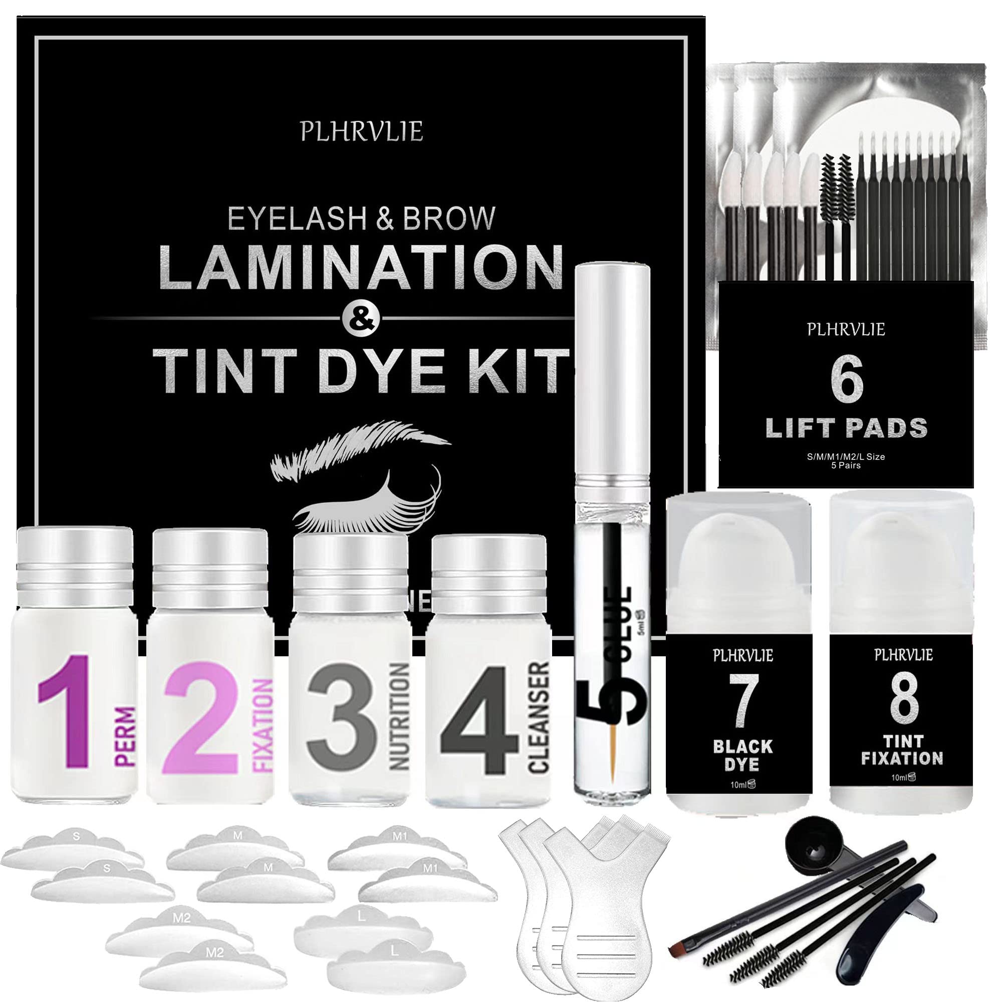 FairyLove Lash Lift and Tint Kit - 2 in 1 Eyelash Perm & Black Tint Dye for Semi-Permanent Curling | Professional Salon & Home Use | Perfect for Weddings, Parties & Special Occasions