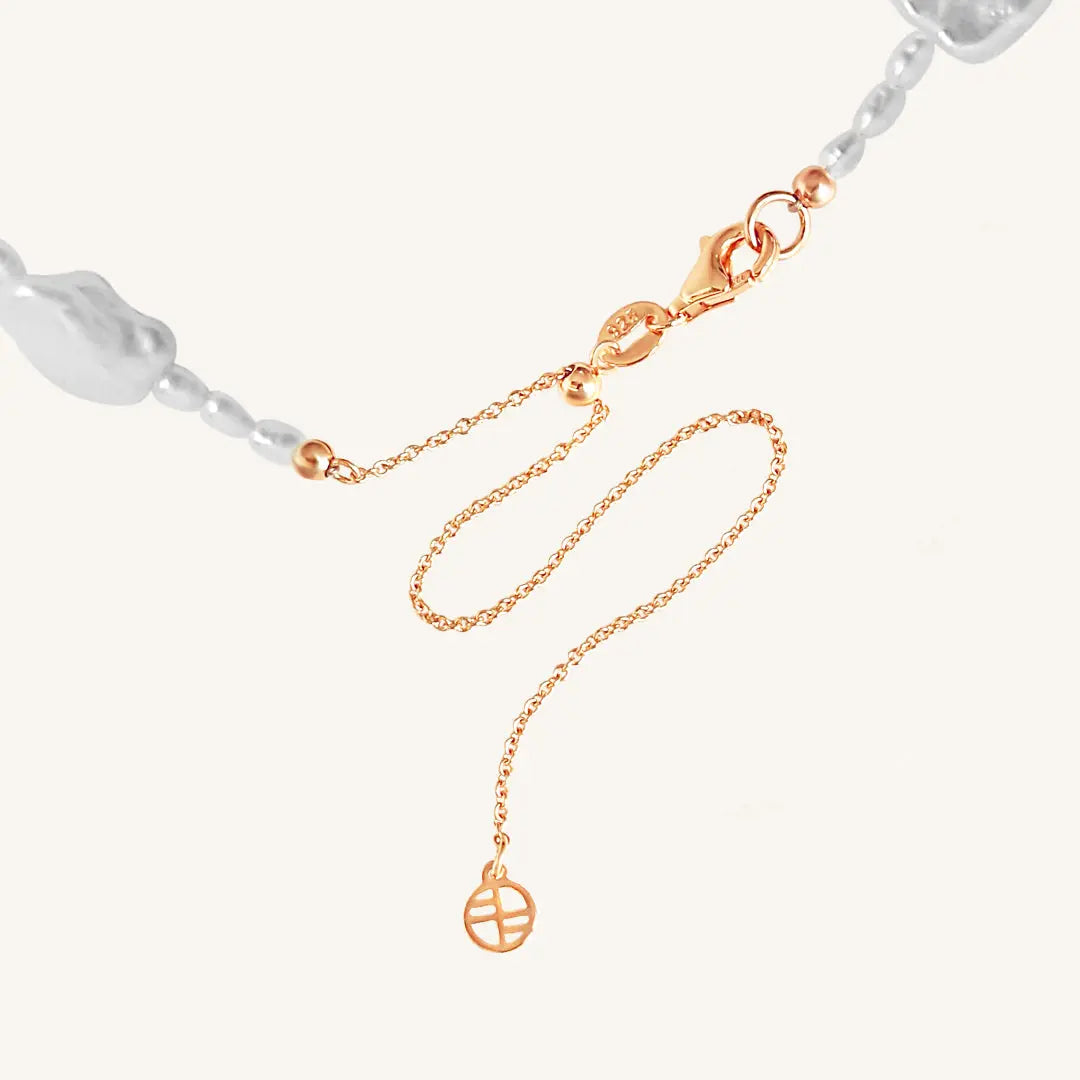 Etta Pearl Necklace with Stone of Potential - Elegant Jewelry for Women, Gift for Her, Birthday, Anniversary, Wedding, Party & Special Occasions