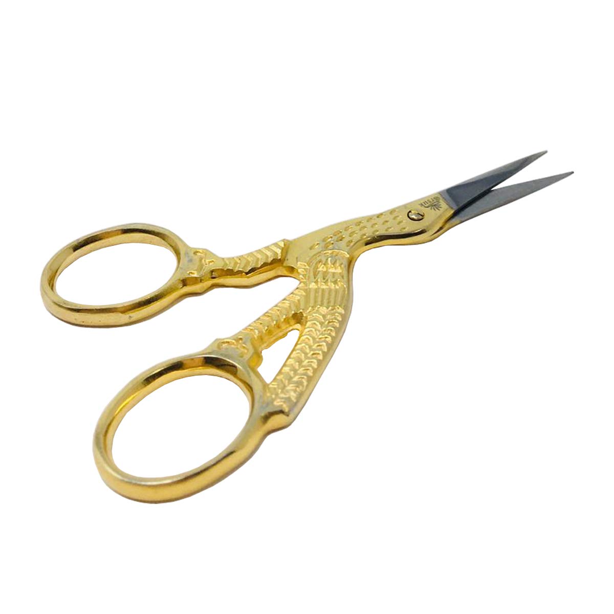 Premium DMC Stork Embroidery Scissors - Professional Sharp Crafting Shears for Needlework, Cross Stitch & Sewing Projects - Ideal for Fabric Cutting, Thread Trimming & Detailed Handicrafts