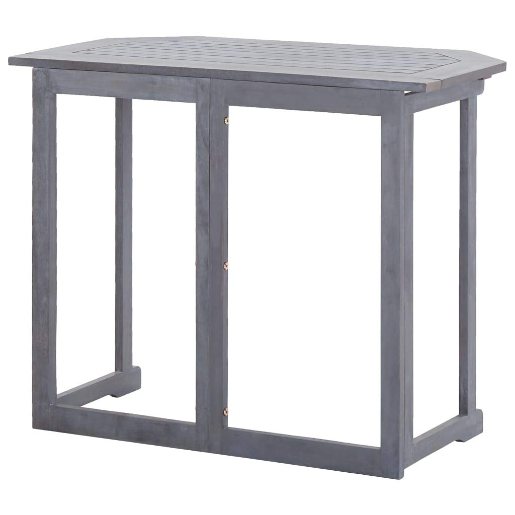 Solid Acacia Wood High Table - 35.4