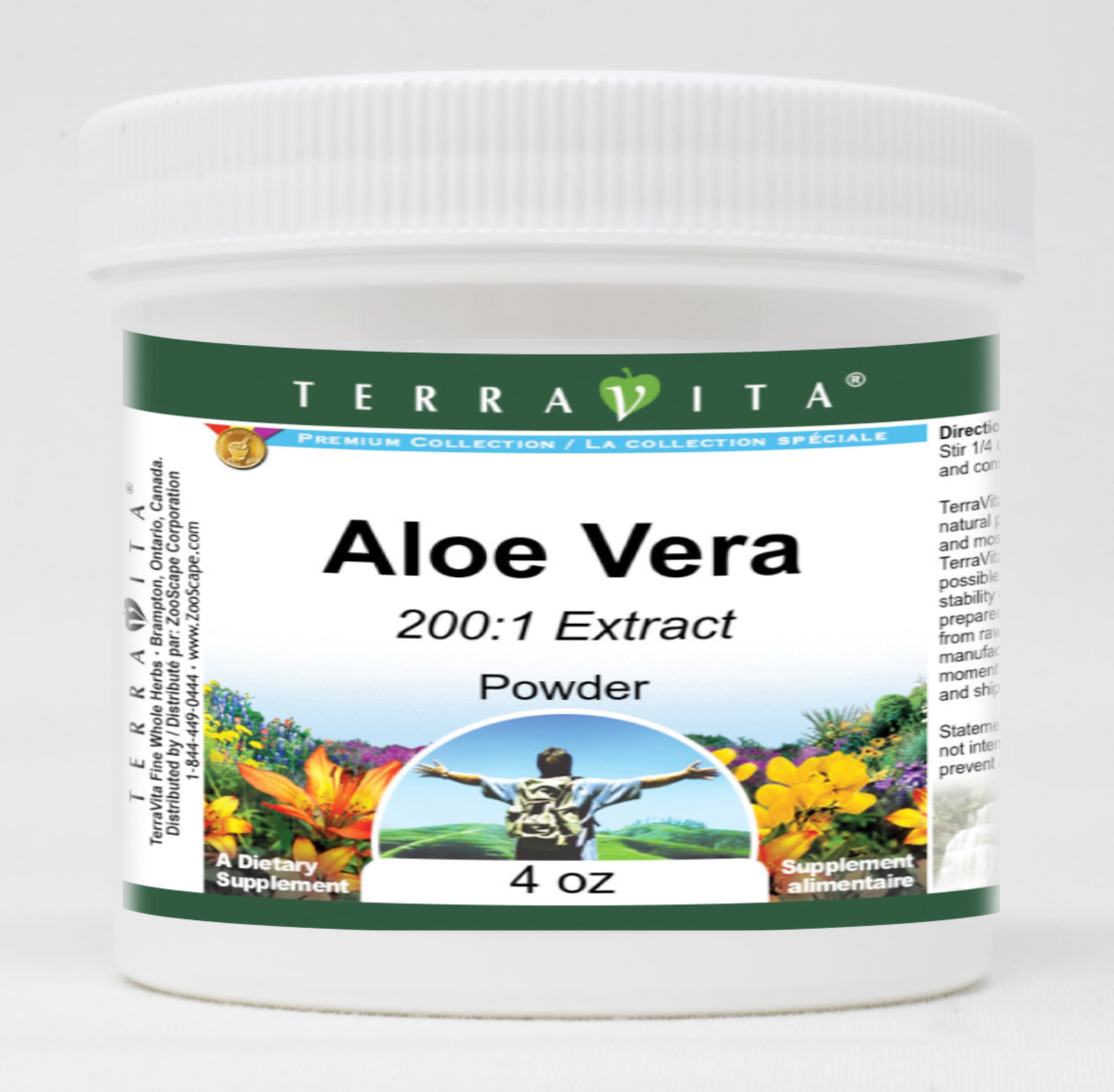 Organic Aloe Vera 200:1 Powder (4 oz) - Pure & Natural Skin & Hair Care Supplement - Supports Digestion & Immune Health - Perfect for Smoothies, Face Masks & DIY Beauty Recipes
