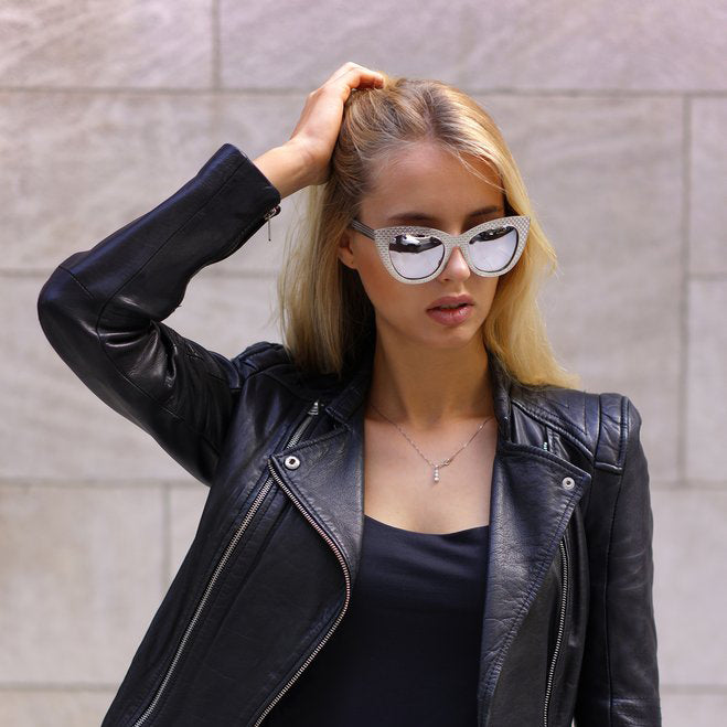 Selena Sunnies Silver Silver - Stylish Sunglasses for Women - UV Protection & Fashionable Design - Perfect for Beach, Driving & Outdoor Activities