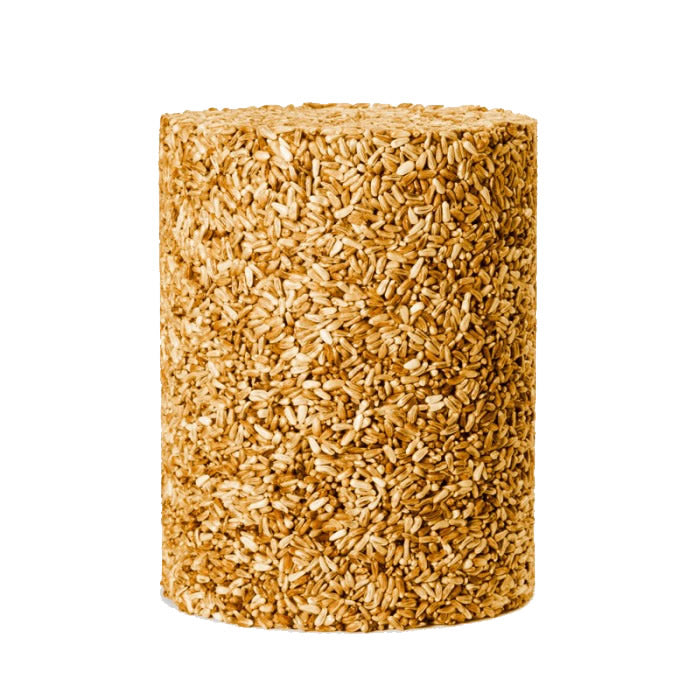 Premium Golden Safflower Seed Log - Extra Large Bird Feeder for Wild Birds | Attract Cardinals, Finches & Woodpeckers | Perfect for Backyard, Garden & Outdoor Bird Watching