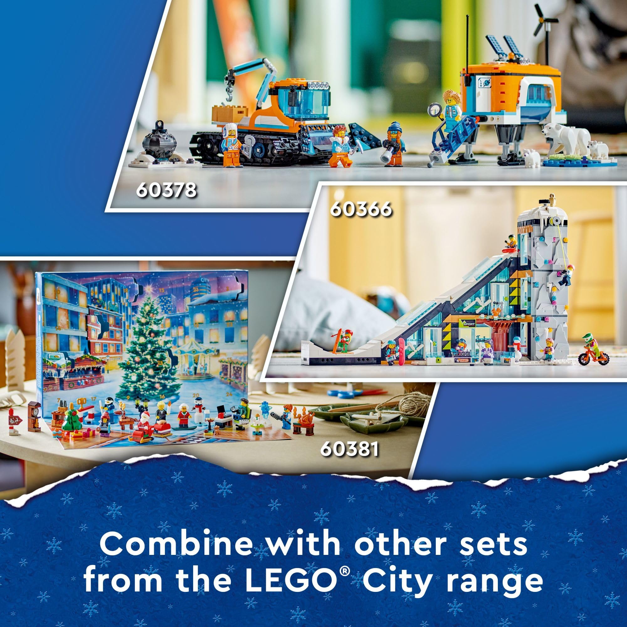 LEGO City 2023 Advent Calendar 60381 Countdown to Christmas Building Set - Daily Surprise Toys, Holiday Gift Idea for Kids - Perfect for Christmas Countdown & Family Holiday Traditions
