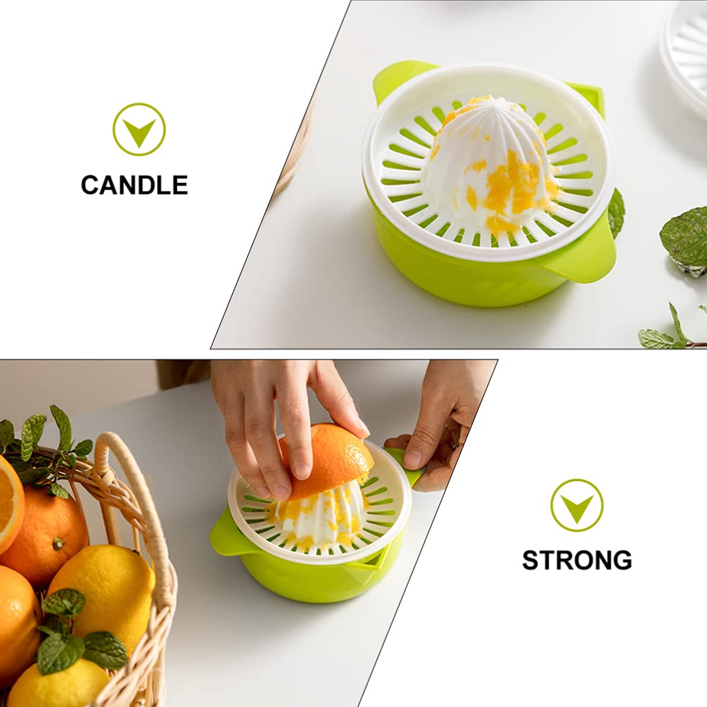 2-Pack Manual Citrus Juicer - Hand Press Lemon, Orange, Lime Squeezer - Durable Plastic Fruit Extractor for Fresh Juice - Perfect for Kitchen, Bar, Breakfast & Healthy Drinks