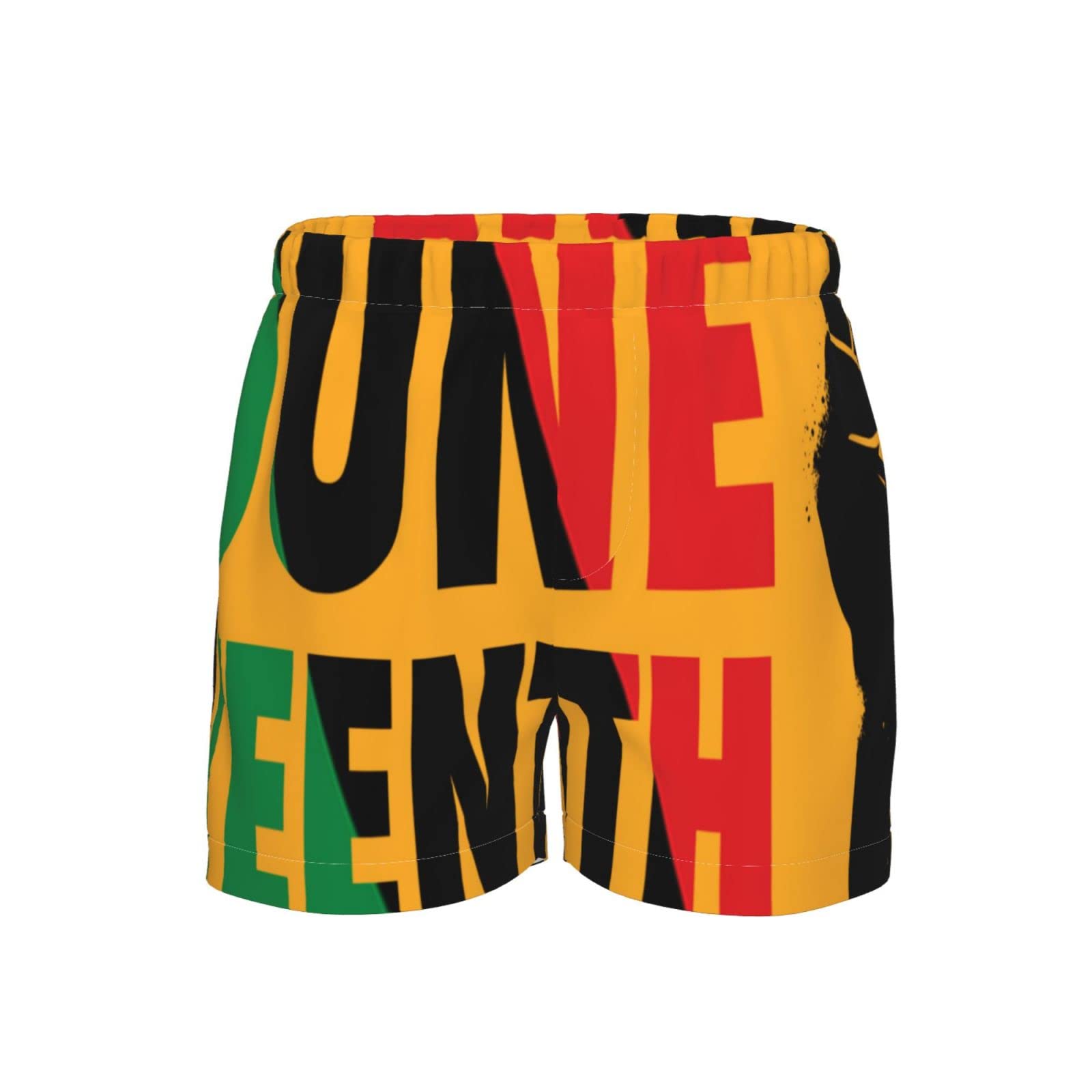 PEKIVIDE Boys Swim Trunks - Quick Dry Beach Board Shorts with Juneteenth Fist Design for Swimming, Surfing & Summer Activities | Comfortable Bathing Suit for Kids Pool, Ocean & Water Sports