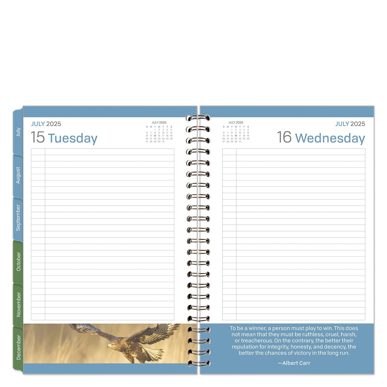 FranklinCovey Leadership Planner 2025 - 6 Month Wire-Bound Notebook (January to June) for Professionals & Students - Perfect for Goal Setting, Time Management & Productivity Tracking