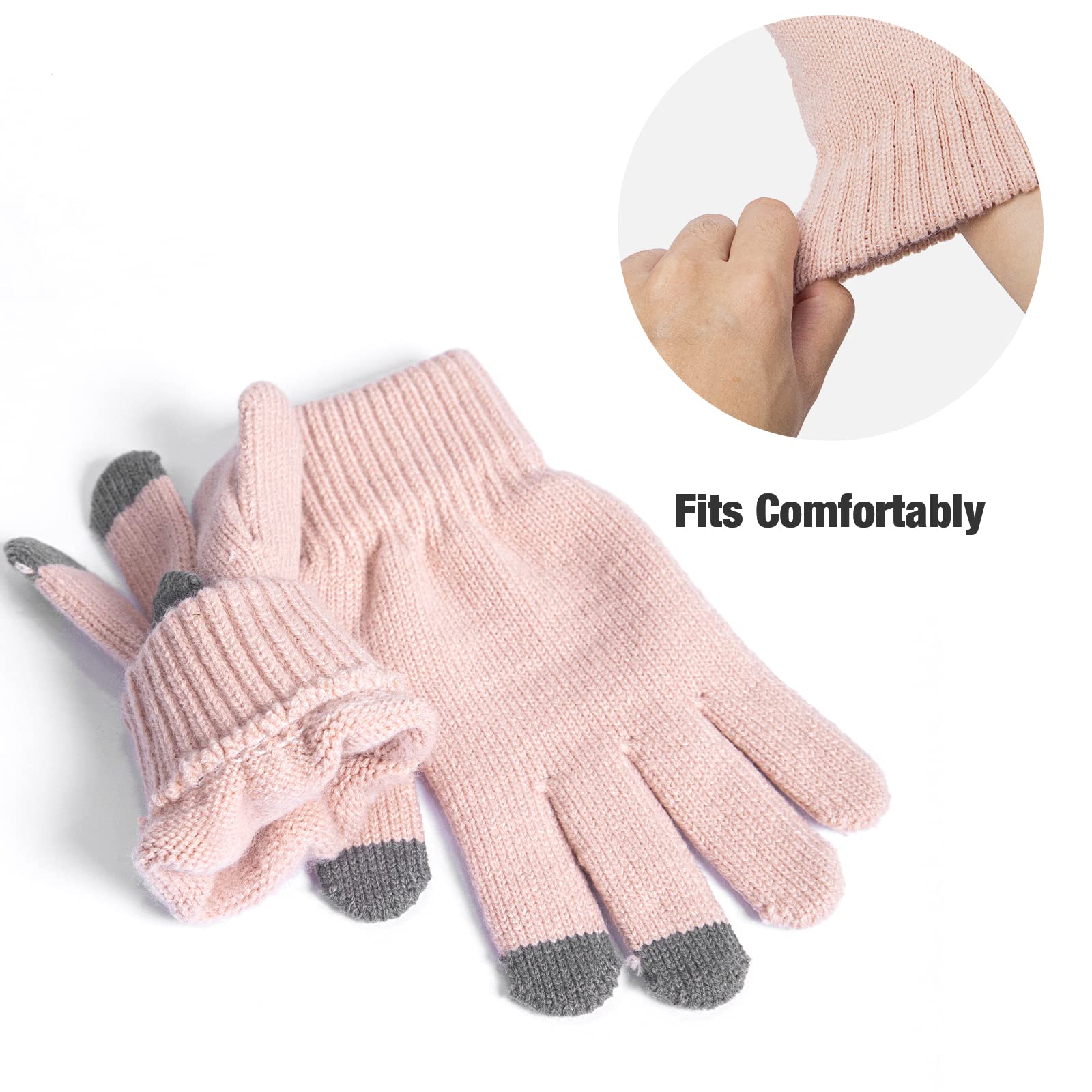 Cozy Fleece Lined Cable Knit Beanie Hat, Scarf & Gloves Set for Women & Men - Winter Warm Accessories for Skiing, Snowboarding & Outdoor Activities