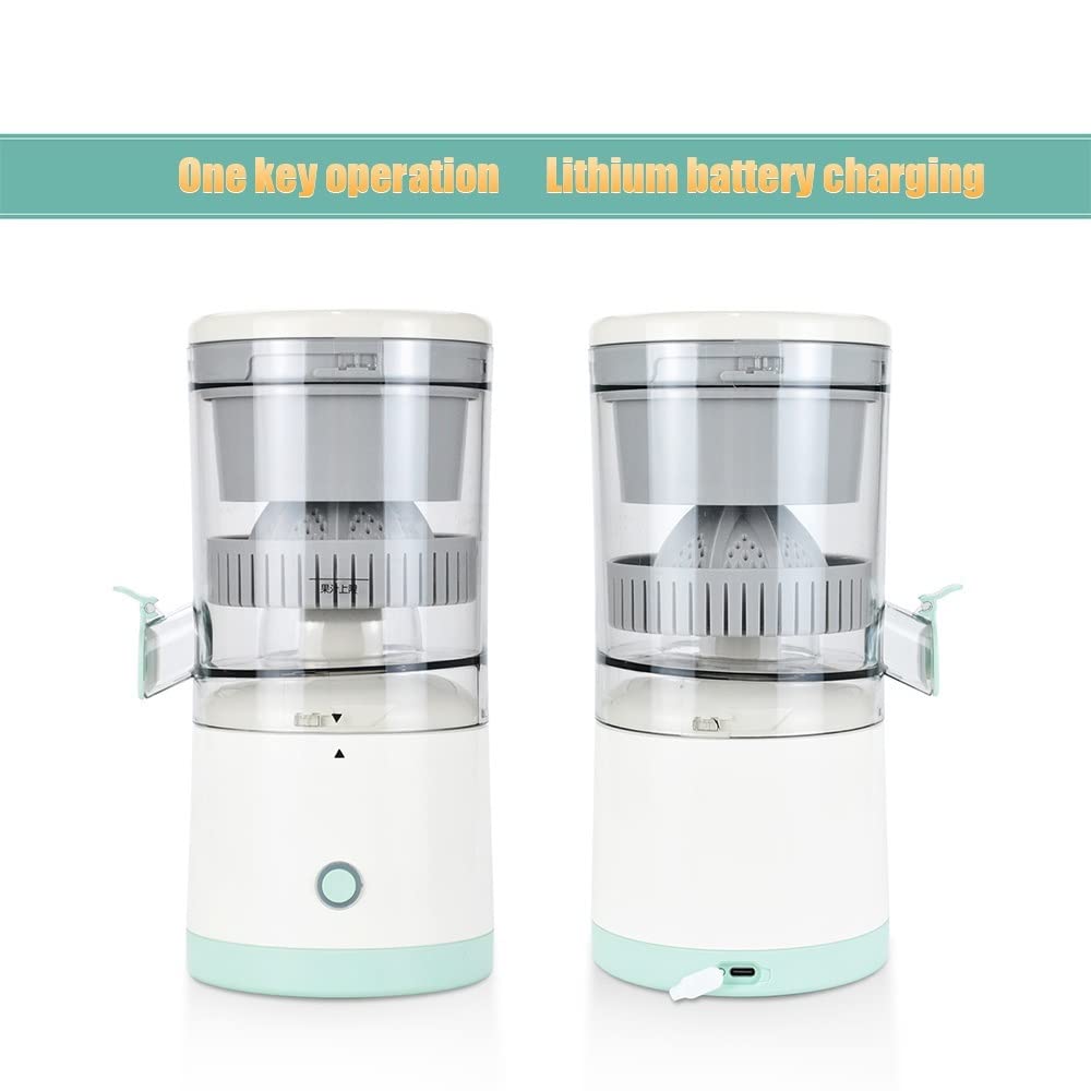 SRLIWHITE 45W Portable Electric Juicer - USB Rechargeable Multifunctional Mini Juicer Cup for Fruits & Vegetables - Perfect for Home, Office & Travel - (White)