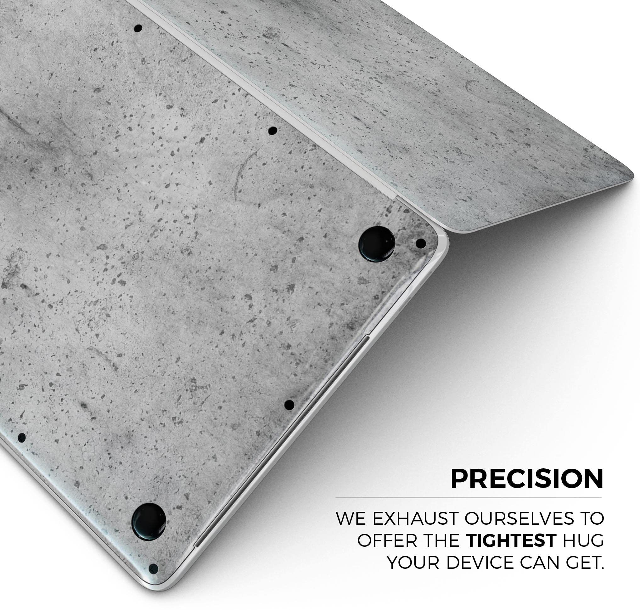 Scratch-Resistant Concrete Grunge Texture Full-Body Skin Wrap for MacBook Air 13