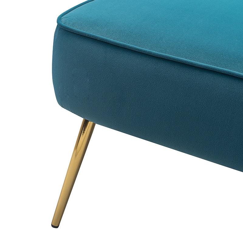 Lola Velvet Side Chair - Modern Upholstered Accent Chair for Living Room, Bedroom & Office - Soft Velvet Fabric with Sturdy Wooden Legs - Perfect for Dining, Lounge & Home Decor