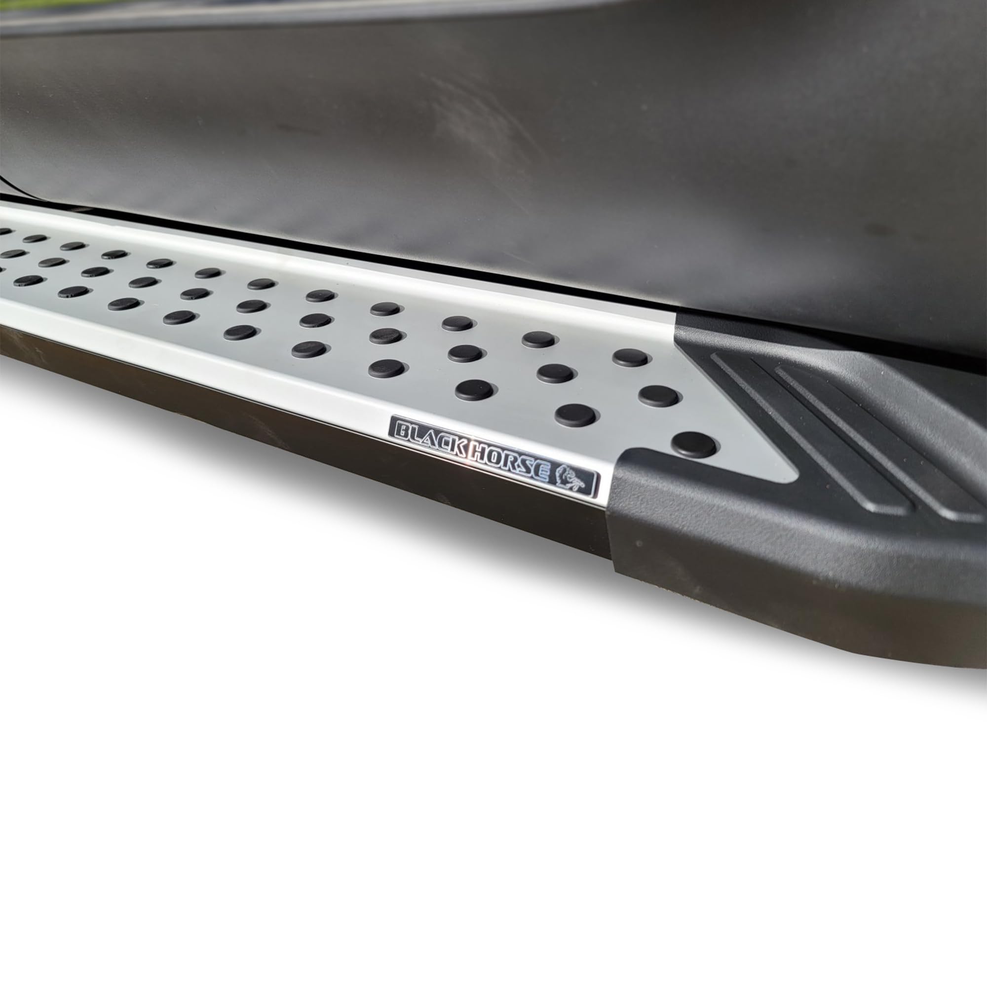 Black Horse Off-Road Aluminum Vortex Running Boards VO-H1882 - Heavy Duty Side Steps for Trucks & SUVs - Perfect for Off-Roading, Camping & Outdoor Adventures