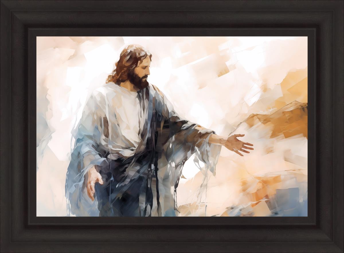 Come Unto Me By Gabriel Heaton - Inspirational Christian Wall Art for Home & Church Decor | Perfect for Living Room, Bedroom & Office