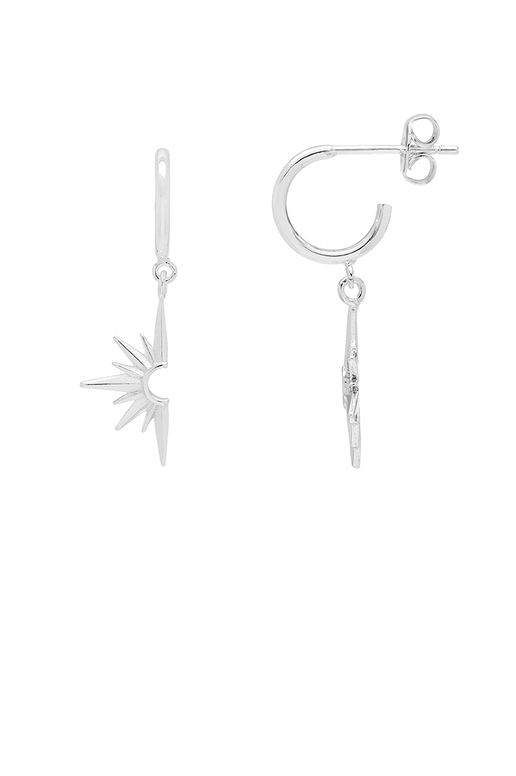 Half Star Drop Hoops Earrings - Trendy Dangle Earrings for Women | Perfect for Parties, Date Nights & Everyday Wear