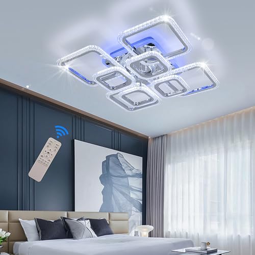 E-blue pink light-56x56x12cm-100w-chrome