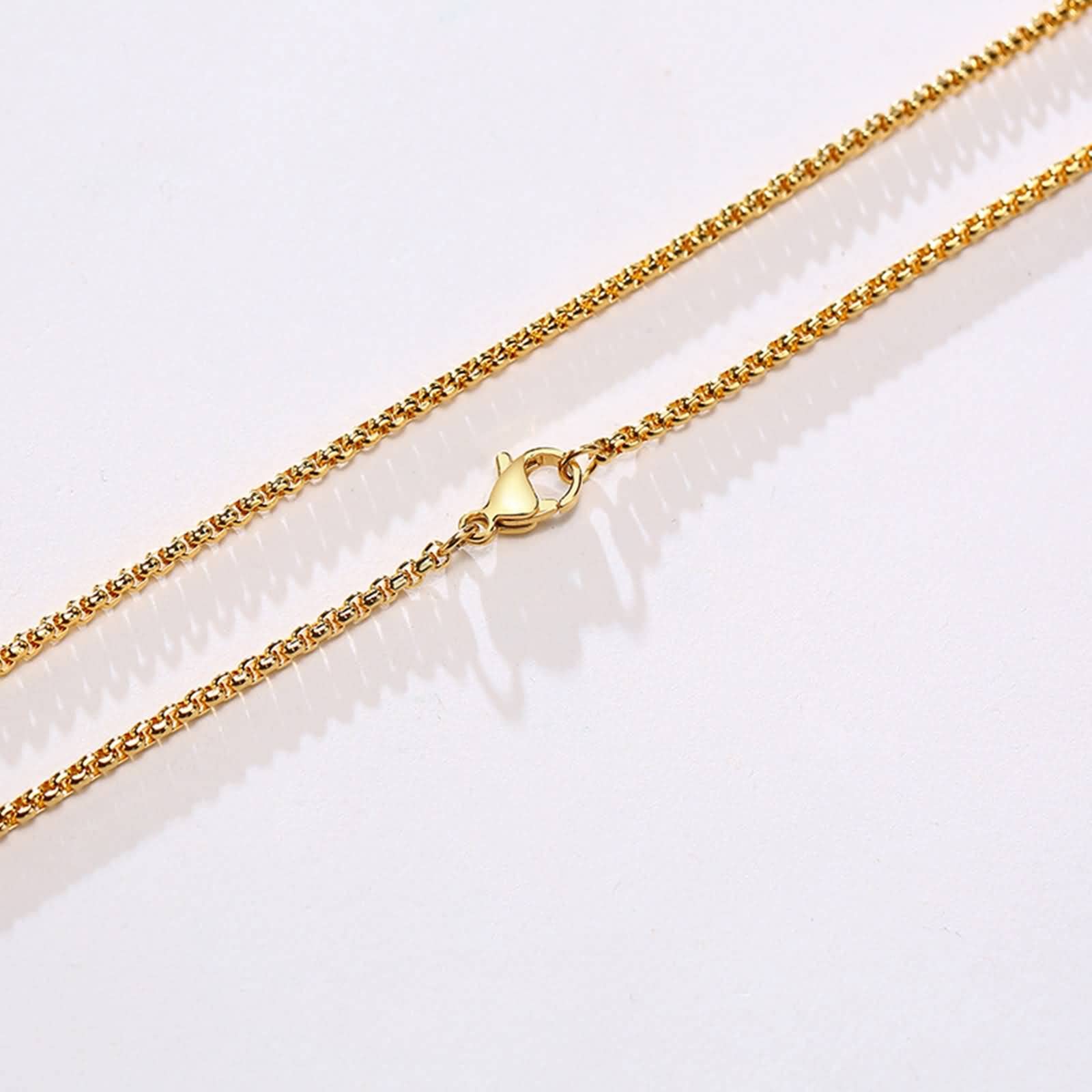 Stylish Titanium Belcher Chain Necklace for Men & Women - Durable Unisex Jewelry for Everyday Wear, Gifts & Special Occasions