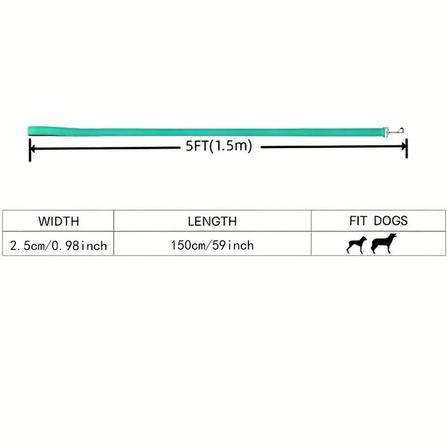 Reflective Dog Leash with Soft Padded Handle - Safe & Comfortable Walking Accessory for Small & Medium Dogs - Perfect for Night Walks, Jogging, and Outdoor Adventures