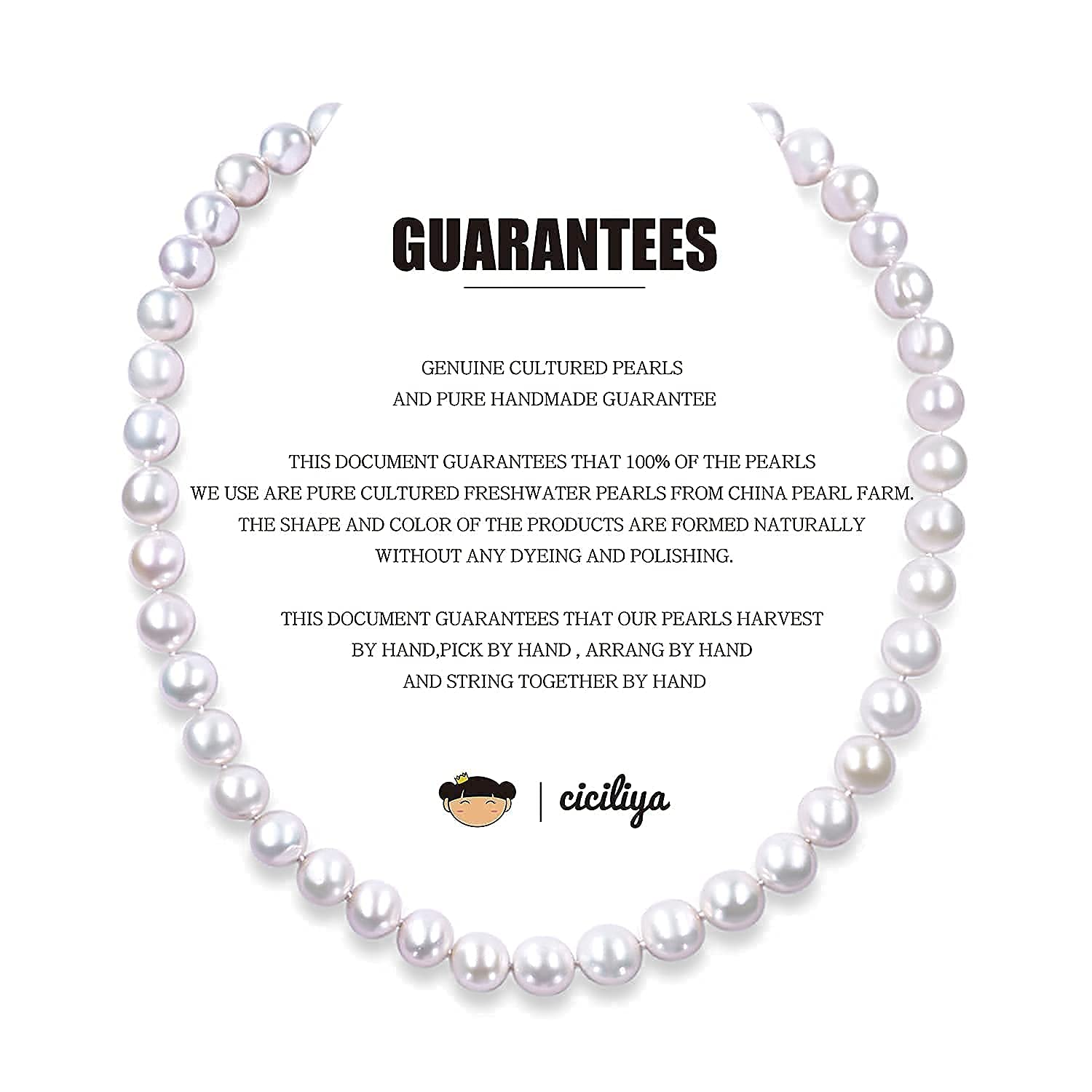 Freshwater Pearl Necklace Set with Bracelet & Earrings in Leather Gift Box - Elegant Jewelry for Women | Perfect for Weddings, Parties & Special Occasions