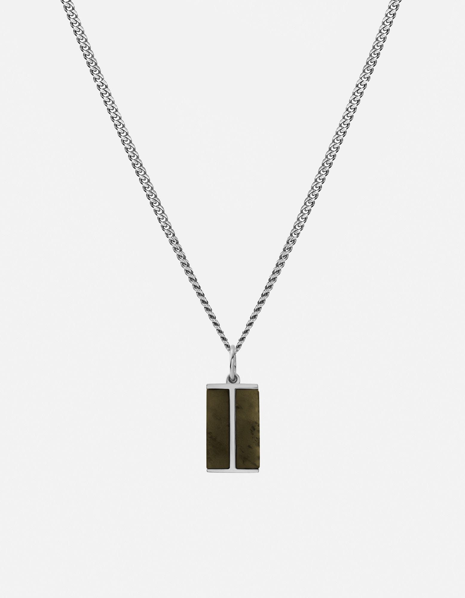 Duo Jasper Necklace - Sterling Silver Jewelry for Women | Elegant Gemstone Pendant for Everyday Wear & Special Occasions