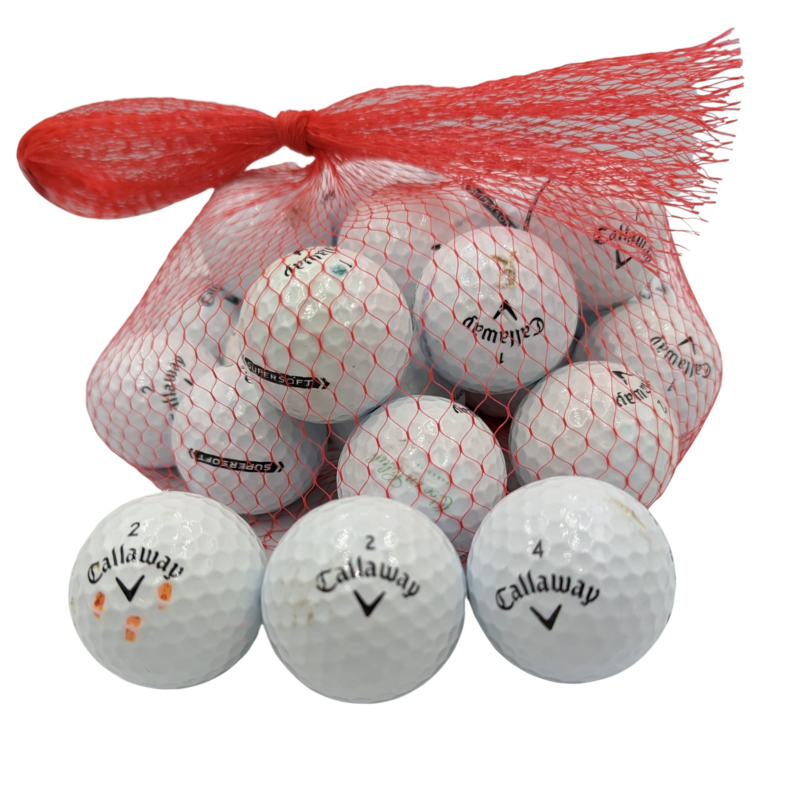 Premium Used Golf Balls - Supersoft Feel for Maximum Distance & Control | Ideal for Practice, Driving Range & Casual Play | Golf Ball Planet