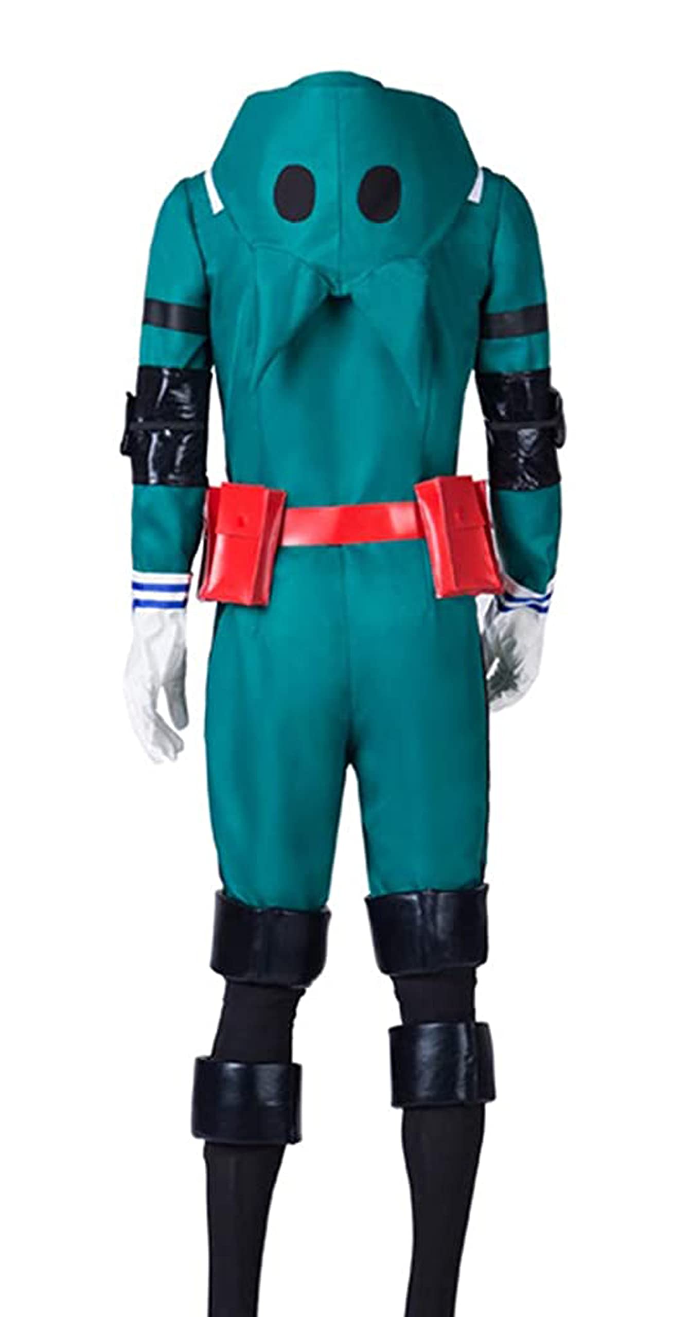 My Hero Academia Deku Green Jumpsuit Cosplay Costume - US Size Full Set for Halloween, Anime Conventions & Comic Con Events