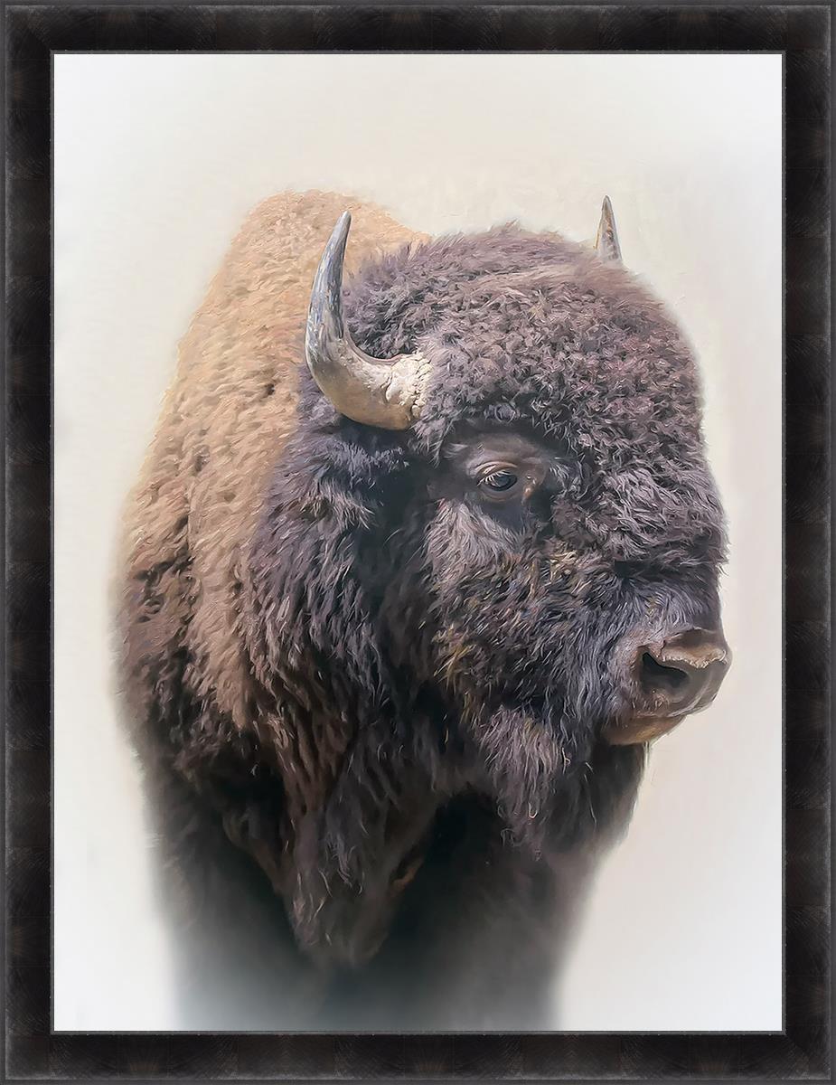 Bison Large Wall Art - Stunning Bison Canvas Print for Living Room, Bedroom & Office Decor | Premium Wildlife Home Decor