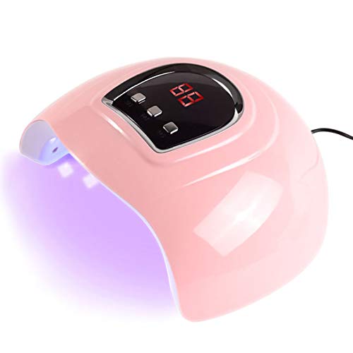 54W LED UV Nail Lamp Gel Dryer - Professional USB Nail Curing Machine for Fingernails & Toenails | Fast Drying Salon Tool for Gel Polish Manicure & Pedicure at Home or Nail Salon