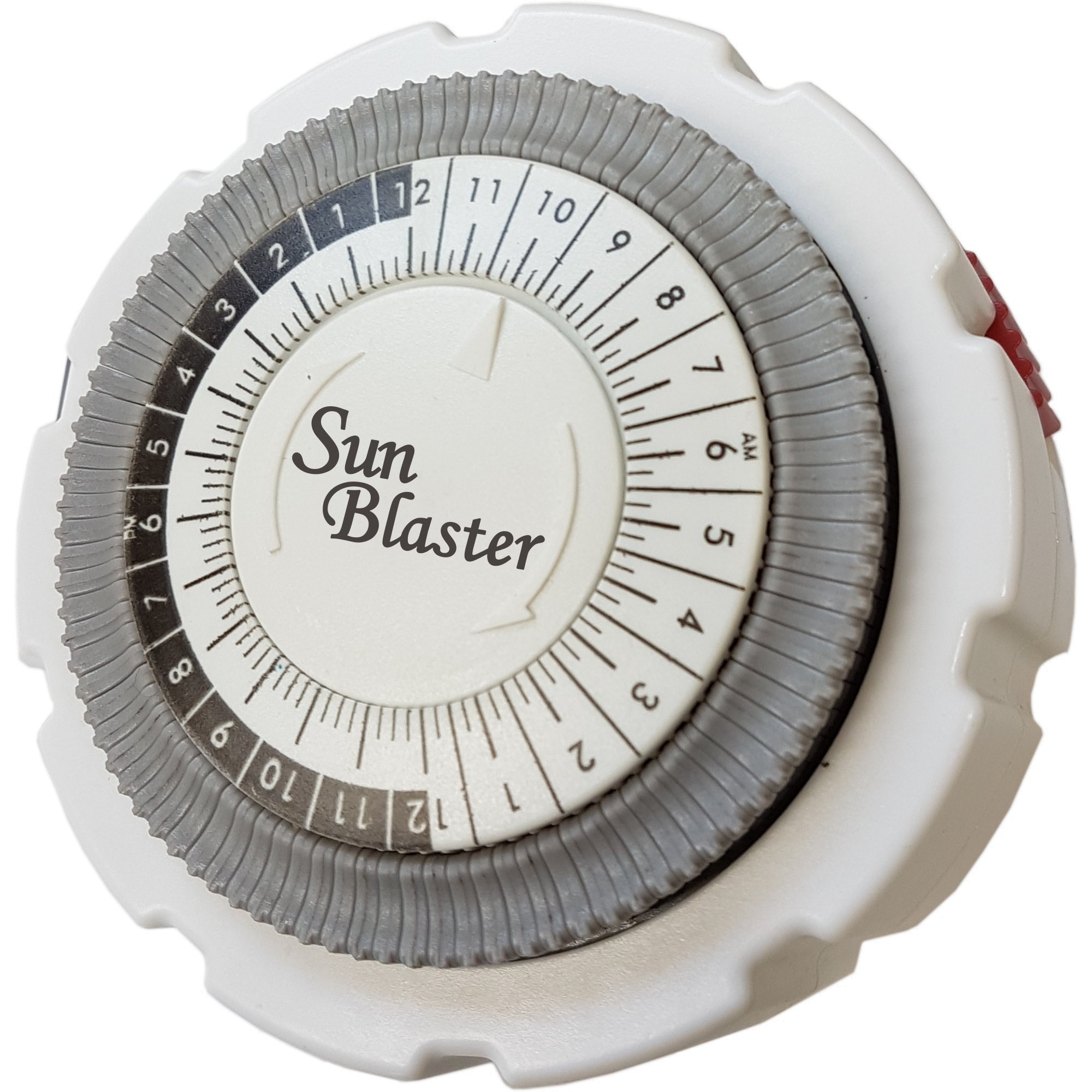 SunBlaster 15 Amp 24 Hour Mechanical Timer for Indoor Use - Single Outlet Plug-in Timer (1400599) - Perfect for Lights, Fans, Pumps & Holiday Decorations