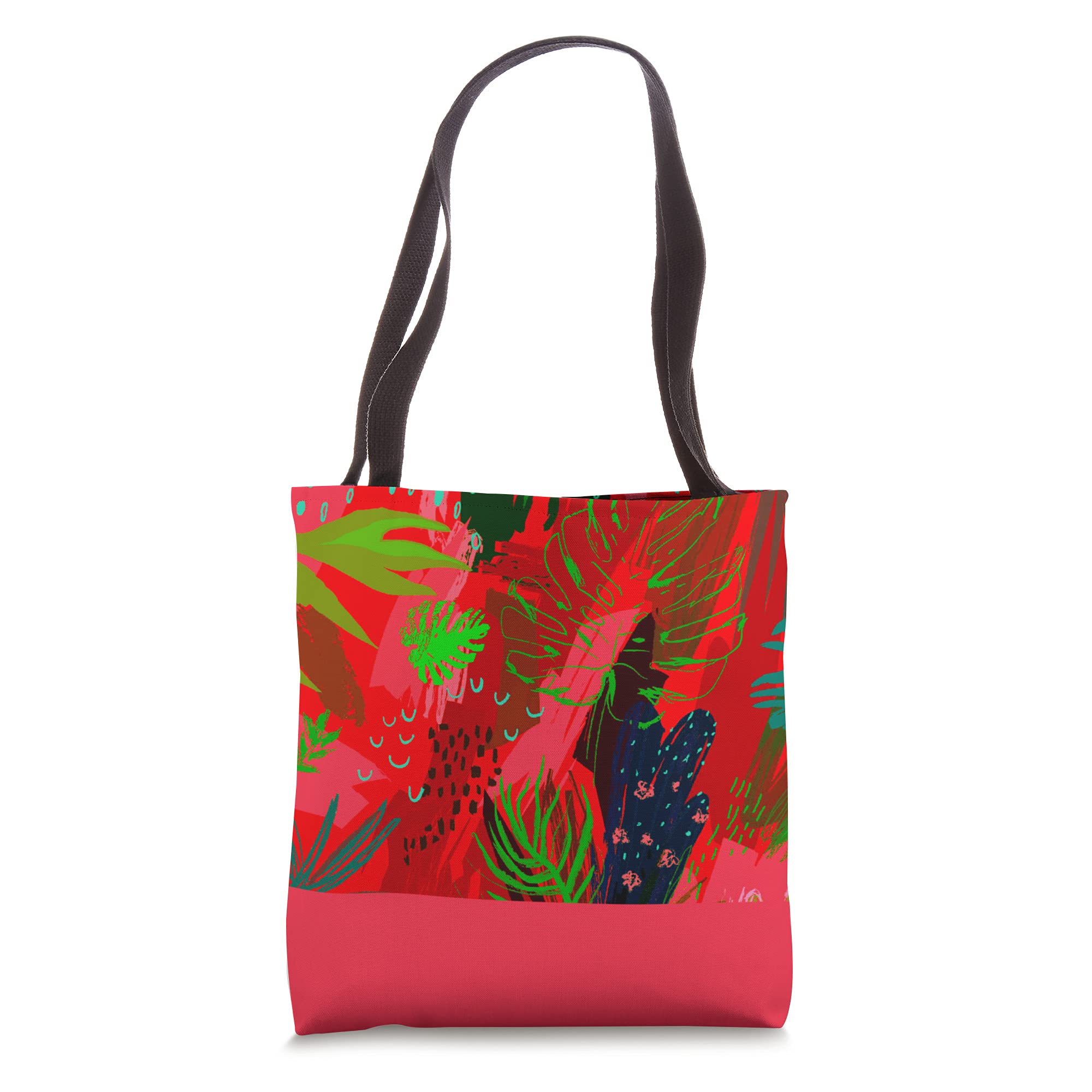 Stylish Tropical Print Tote Bag for Beach, Pool, Vacation & Outdoor Activities - Lightweight & Durable Carryall for Summer Travel, Shopping & Picnics