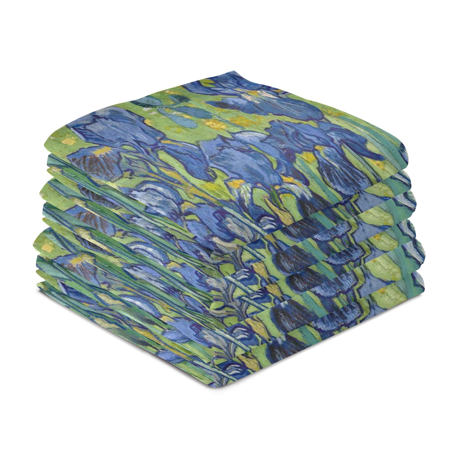 ALAZA Van Gogh Butterfly Orchid Flower Decorative Kitchen Dish Towels Set of 4 - Soft, Absorbent 18x28 Inch Hand & Cleaning Towels for Dishes, Countertops - Perfect for Kitchen Decor, Daily Use & Gift Giving