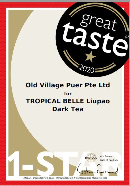 Premium 2016 Old Village Liupao Loose Tea - Award Winning Tropical Belle Black Tea | Authentic Chinese Aged Pu-erh Style Tea for Relaxation, Afternoon Tea & Gift Giving