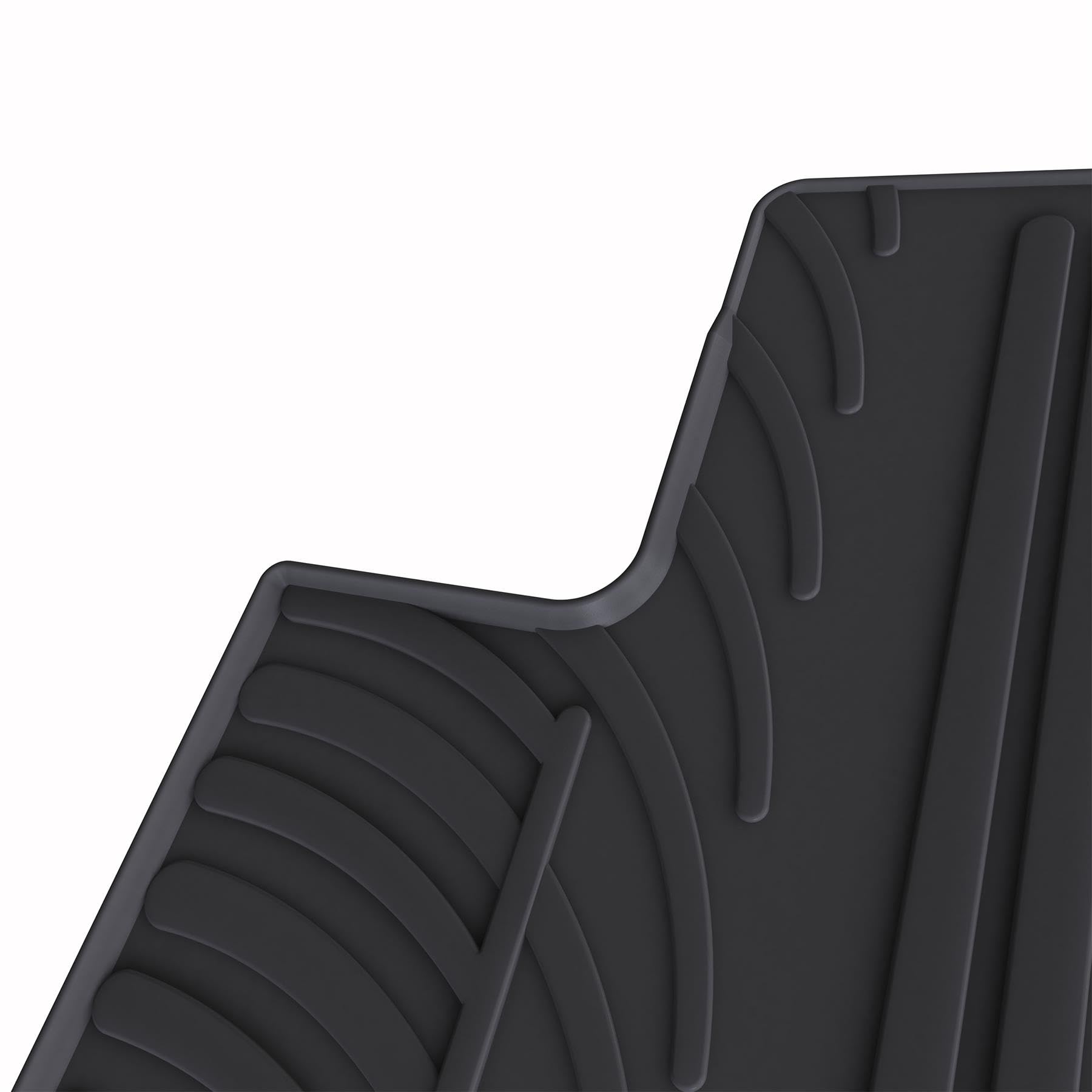 Premium All-Weather Rubber Floor Mats for Tesla Model Y (2020-2024) - 4-Piece Set | Durable, Easy to Clean Car Mats | Perfect for Winter Snow, Mud & Everyday Protection