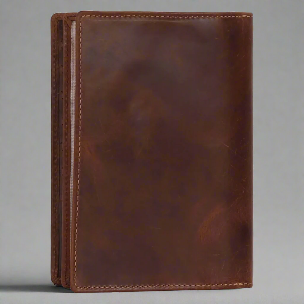 Premium MET Men's Genuine Leather Wallet with Middle Zipper - Slim Bifold Design for Cash & Cards - Perfect for Everyday Carry, Business & Travel Essentials