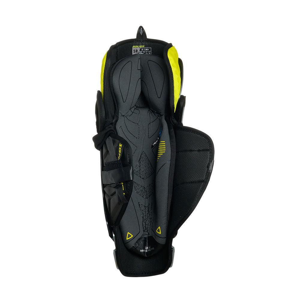 Bauer Supreme Ignite Pro+ Senior Hockey Shin Guards - Lightweight Protective Gear for Ice Hockey Players - Perfect for Games, Practices, and Training Sessions