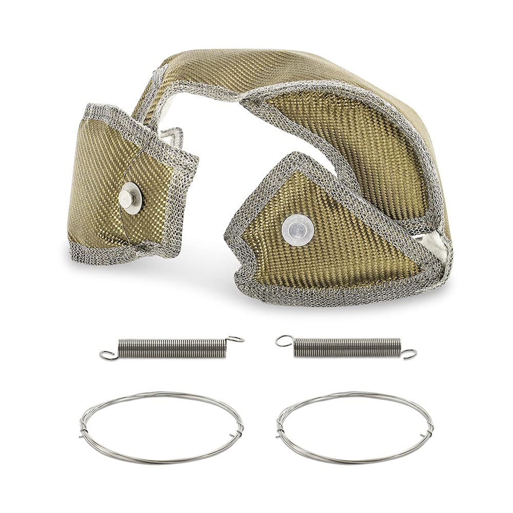 Mishimoto MMTB-SUP-20 Titanium Turbo Heat Shield Blanket for 2020 Toyota GR Supra - High-Performance Heat Protection for Racing & Daily Driving