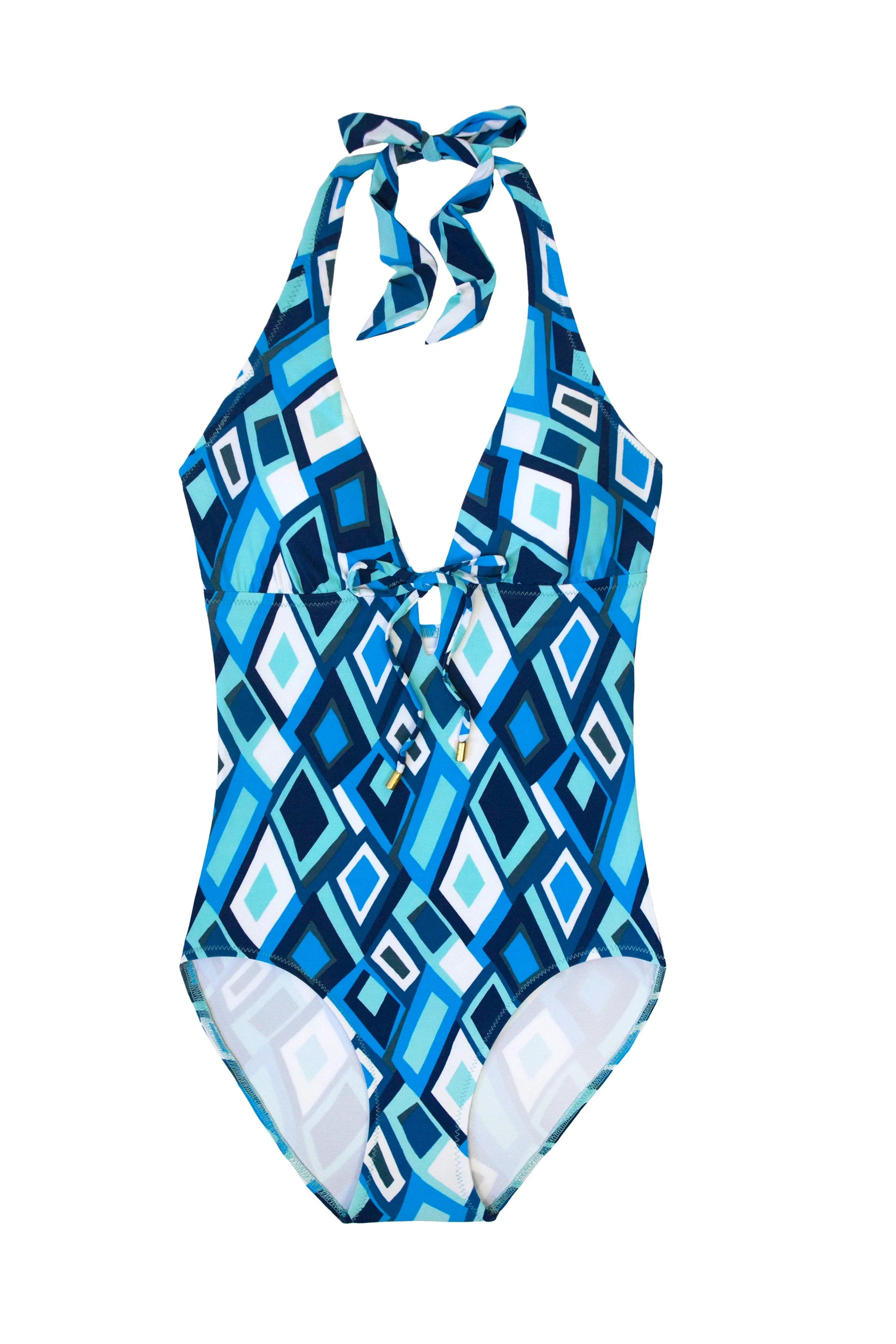 Elegant Tie Keyhole One Piece Swimsuit | Sexy High Cut Monokini for Women | Perfect for Beach, Pool, and Summer Vacations