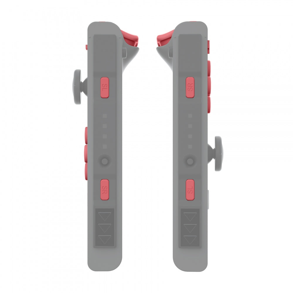 ExtremeRate Indian Red Replacement ABXY Buttons & Triggers Kit for Nintendo Switch JoyCon & OLED JoyCon - Full Set with Tools (Shell Not Included) - Perfect for DIY Repairs & Controller Customization