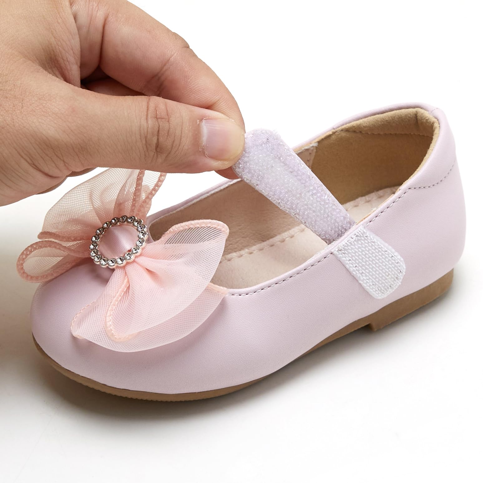 GINFIVE Toddler Girls Dress Shoes - Mary Janes & Ballerina Flats for Little Girls | Comfortable & Stylish for Weddings, Parties & School Events