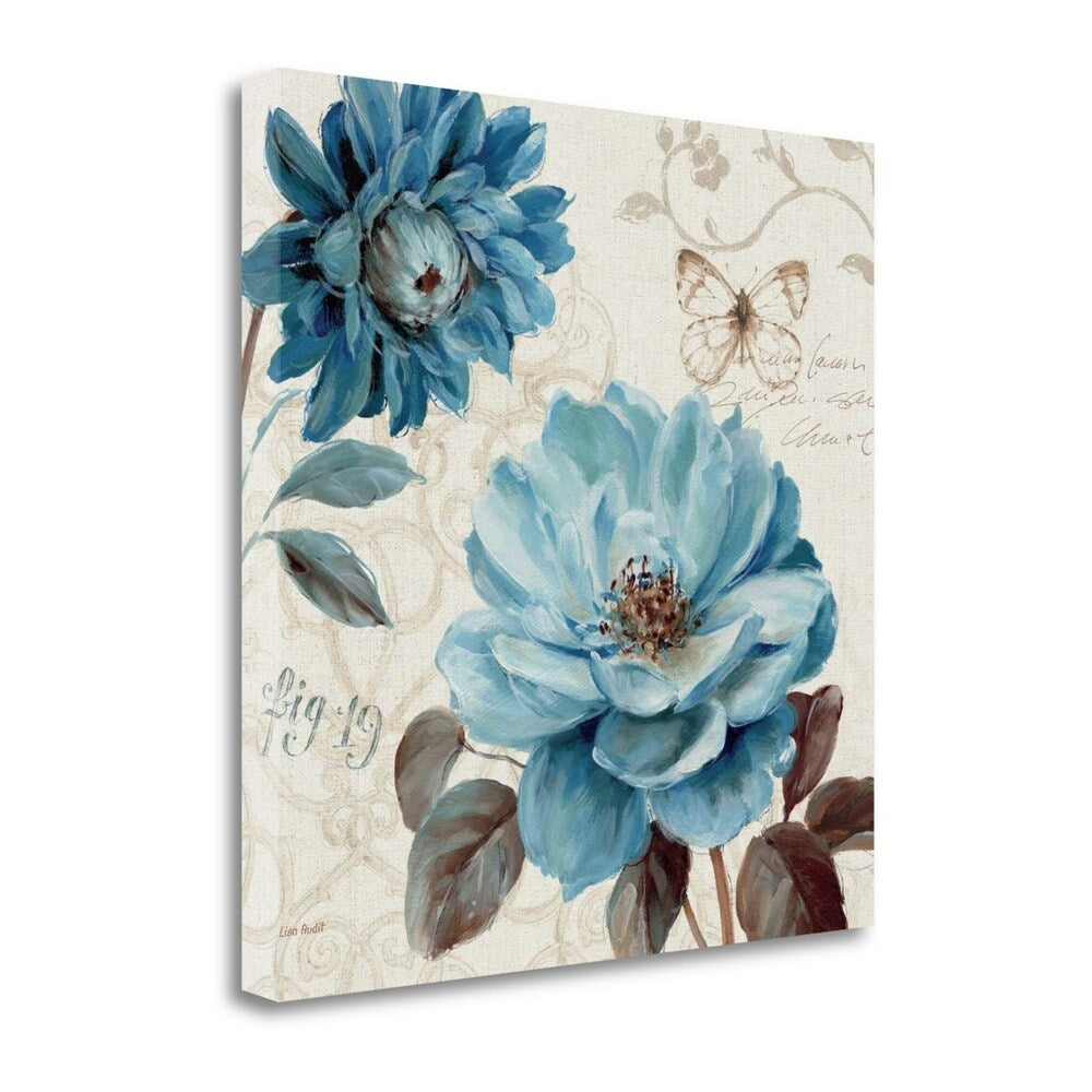 Blue Note III by Lisa Audit - Premium Fine Art Giclee Print on Gallery Wrapped Canvas - Ready to Hang Wall Art for Living Room, Bedroom & Office Decor