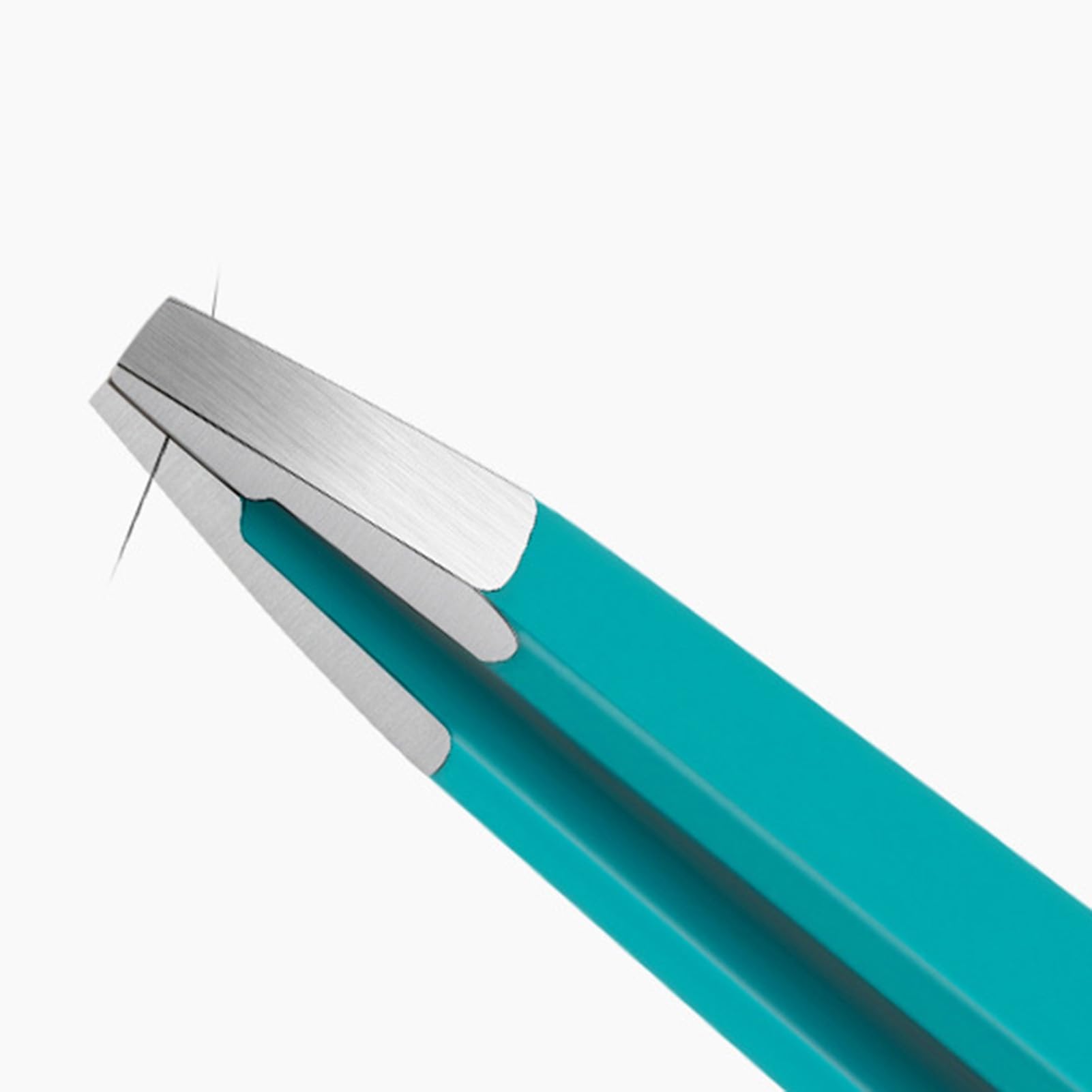 Professional Stainless Steel Short Hair Clipping & Ingrown Hair Removal Tool Set - 4-Piece Slant Tip Eyebrow Tweezers for Precise Grooming | Perfect for Eyebrow Shaping, Facial Hair Removal & DIY Beauty Care