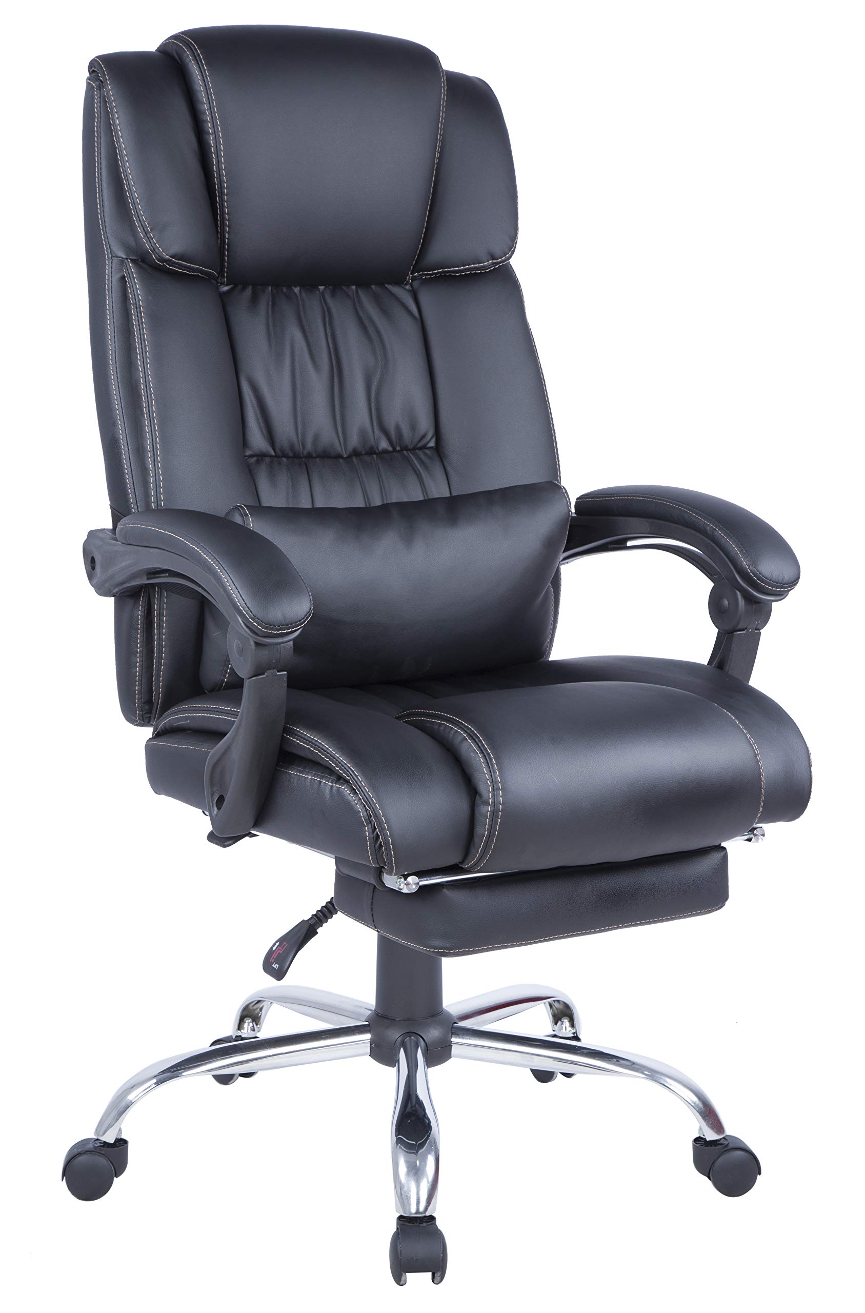 Milan 0027-CCH Ergonomic Office Computer Chair with Adjustable Height - Black, Comfortable Home & Gaming Desk Chair for Long Hours Sitting