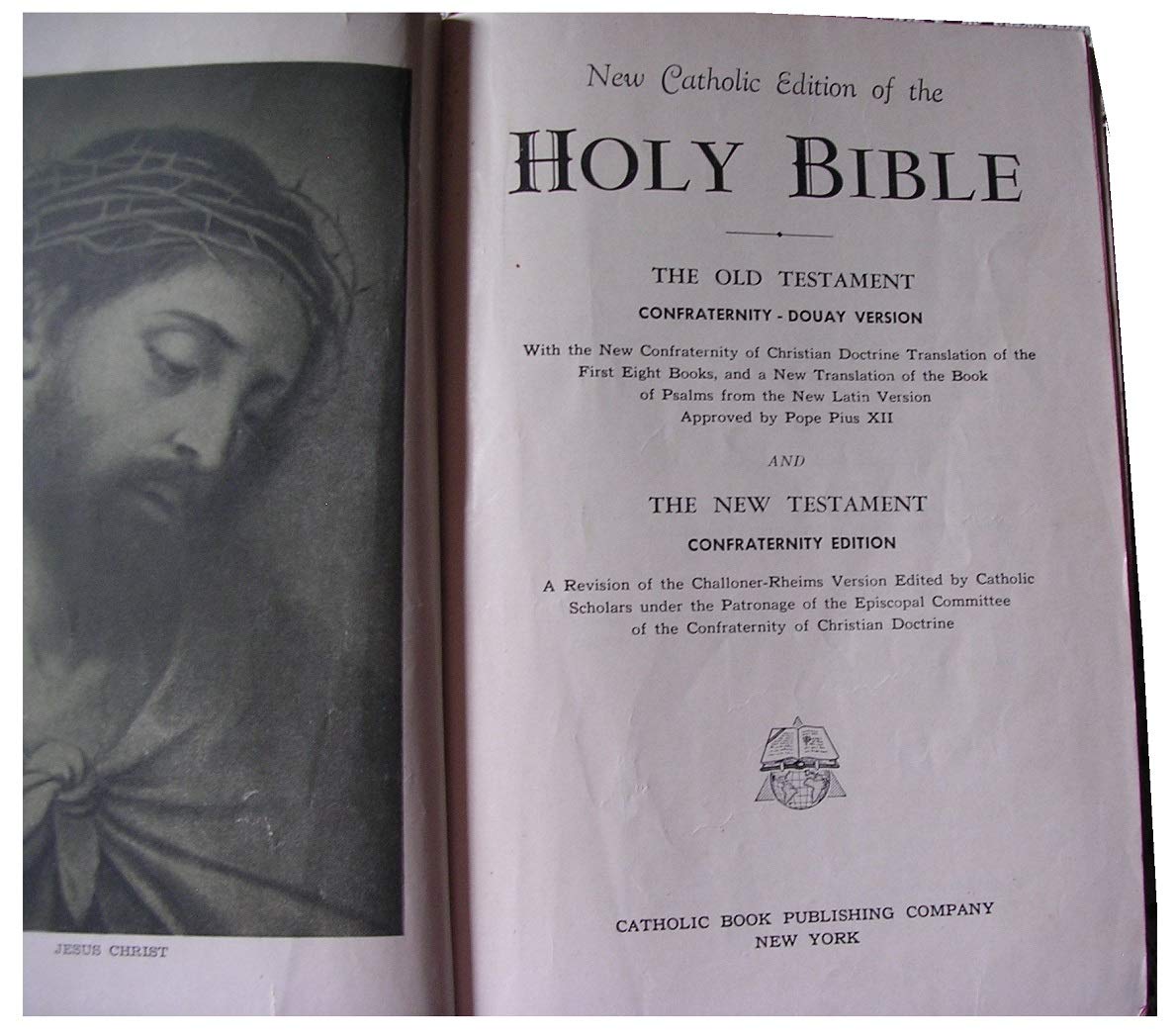 New Catholic Edition of the Holy Bible - Large Print, Genuine Leather Cover - Perfect for Worship, Bible Study & Gift Giving