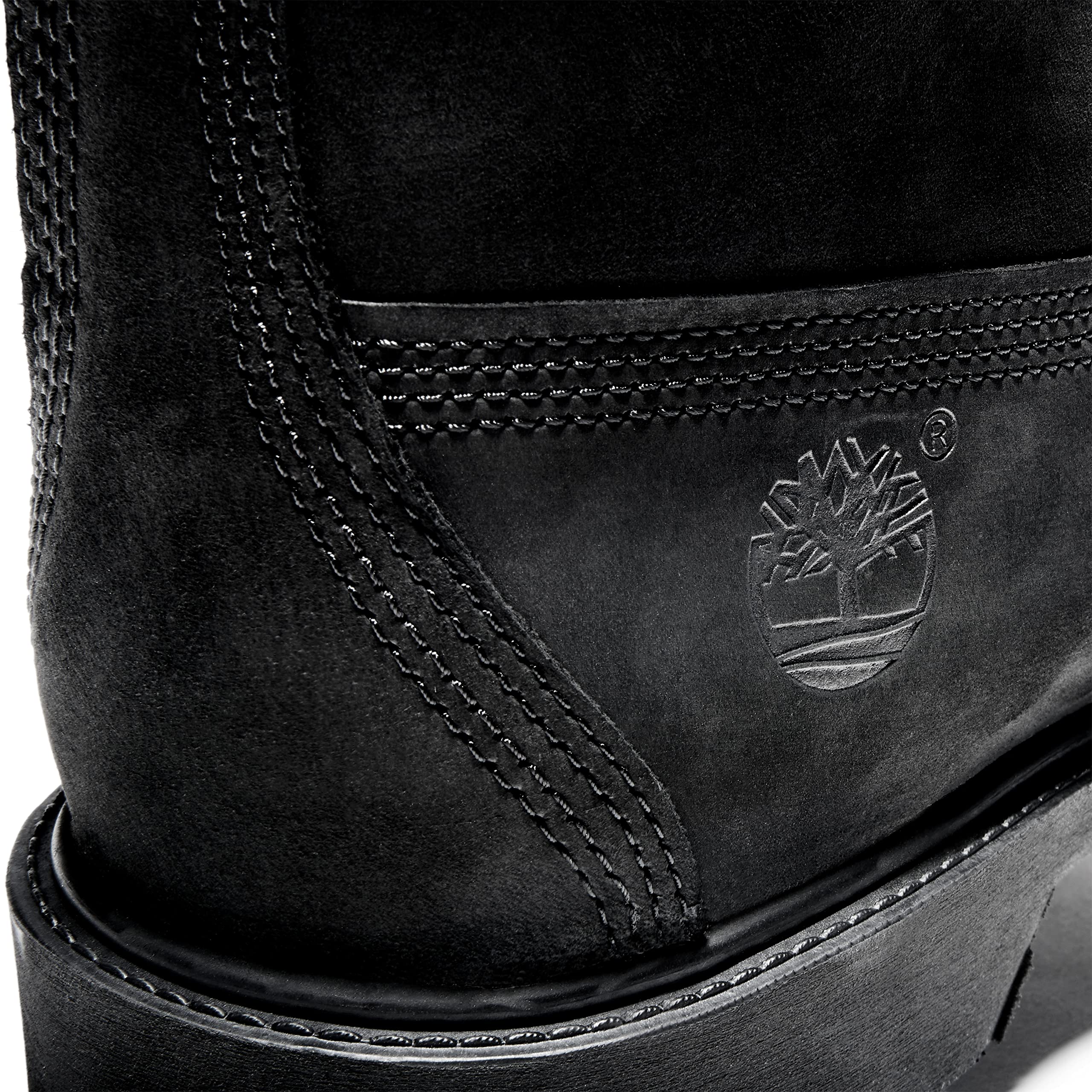 Timberland Men's 6-Inch Premium Waterproof Leather Boots with Padded Collar - Comfortable & Durable Hiking, Work & Outdoor Boots for Men
