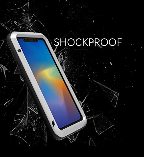 Love Mei Premium Aluminum Metal Armor Case for iPhone 11 Pro Max - Heavy Duty Shockproof & Dirtproof Full Body Protection (Silver) | Perfect for Outdoor Adventures, Construction Work & Extreme Sports