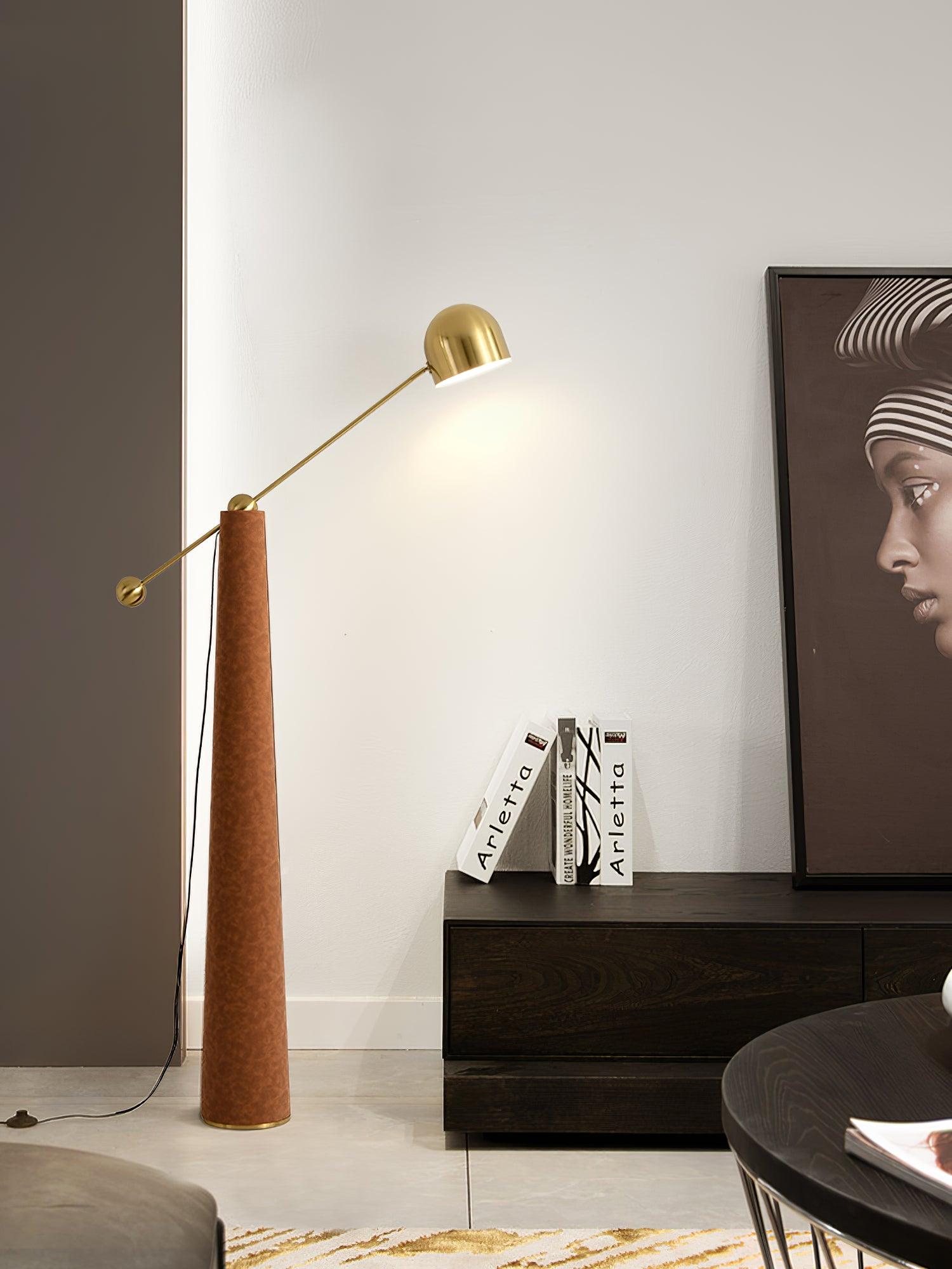 Modern Metronome Floor Lamp - Adjustable Height LED Standing Light for Living Room, Bedroom & Office - Perfect for Reading, Relaxing & Ambient Lighting