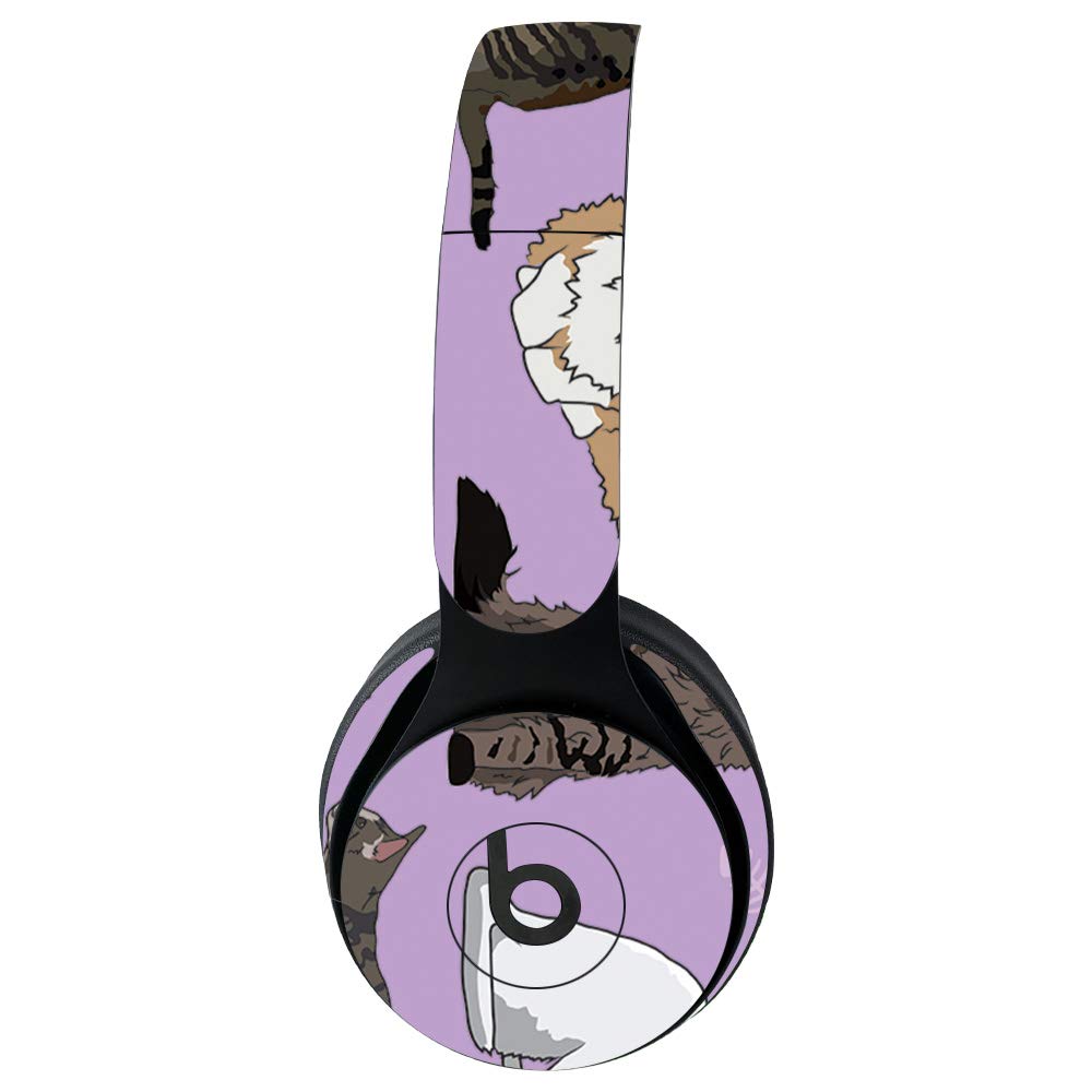 MightySkins Vinyl Decal Wrap Cover for Beats Solo Pro Wireless Headphones - Cat Chaos Design | Protective & Durable Skin | Easy to Apply, Remove & Change Styles | Made in USA | Perfect for Travel, Workouts & Daily Use (BESOLOPR-Cat Chaos)