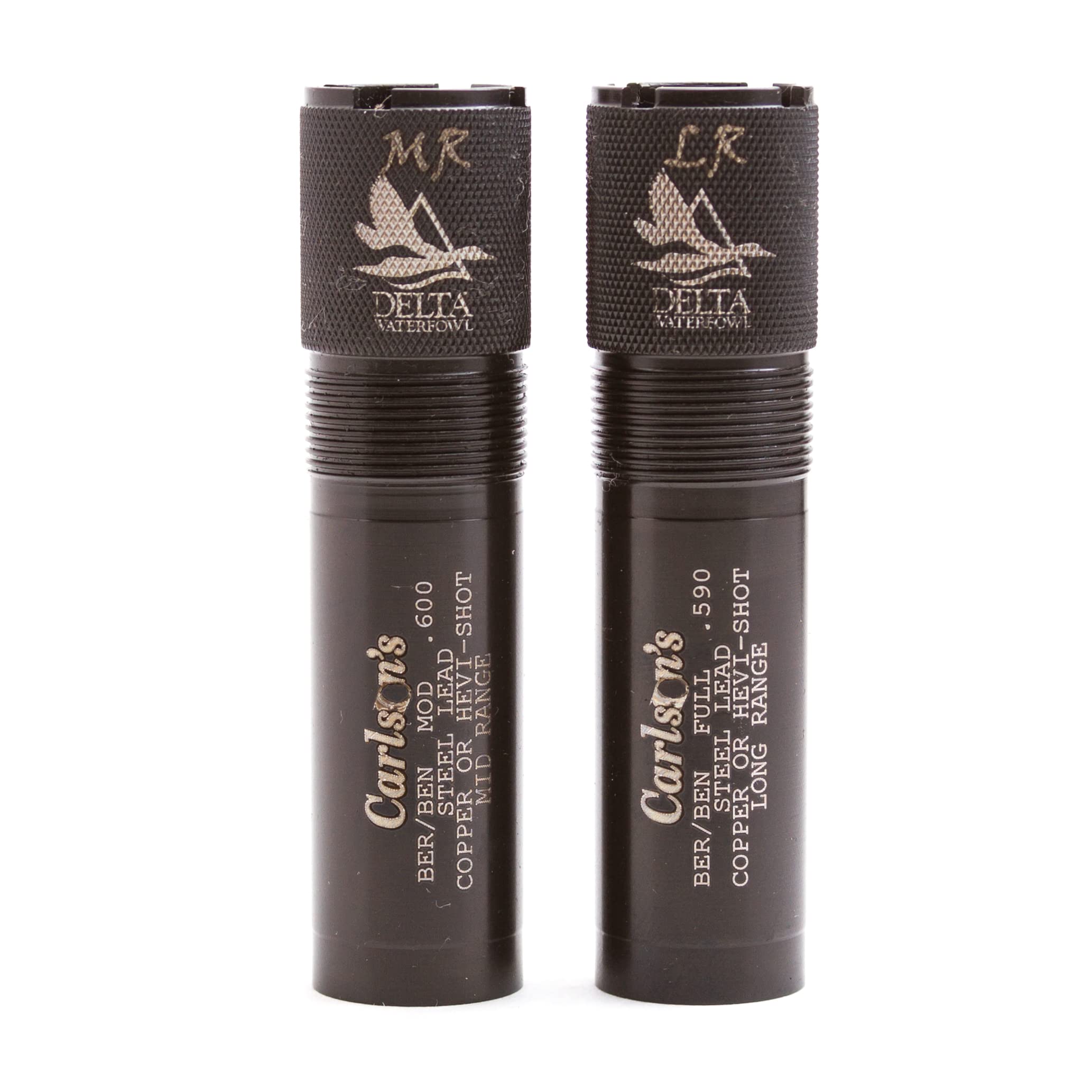 Carlsons Choke Tubes 20 Gauge for Beretta Benelli Mobil - 2 Pack Mid & Long Range Blued Steel Waterfowl Hunting Choke Tubes | USA Made | Perfect for Duck & Goose Hunting